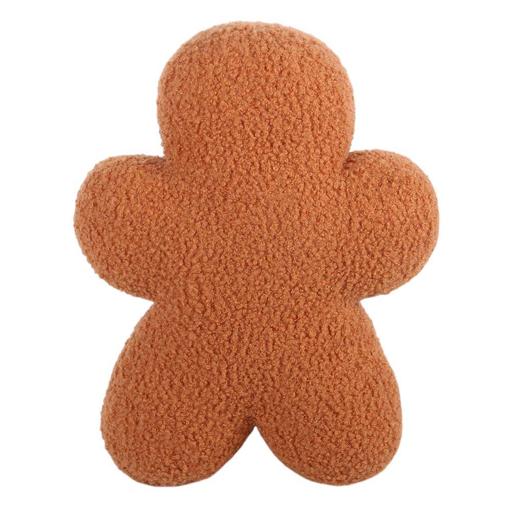 White - Something Different - Sugarplum Bakery Gingerbread Man Boucle Cushion - 3