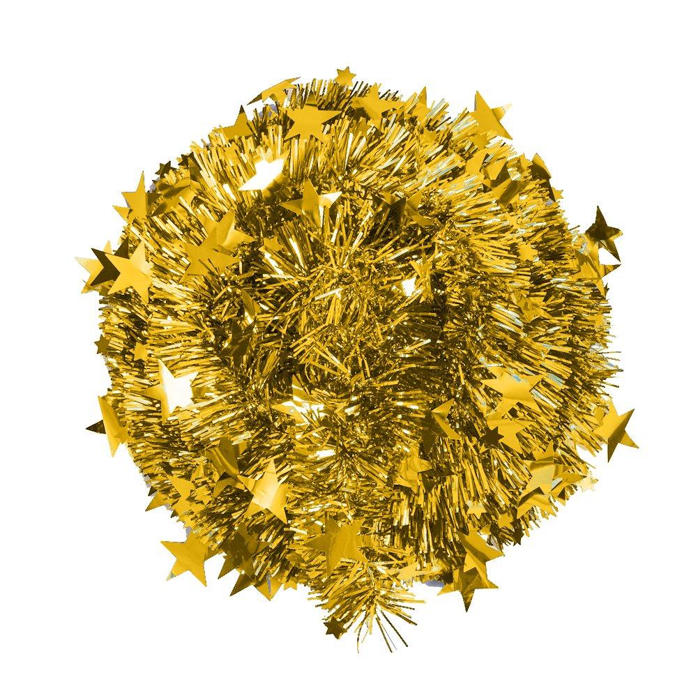 Gold - LIFE IDEAS - Collapsible 1.2M Pop-Up Tinsel Tree with Base - 7