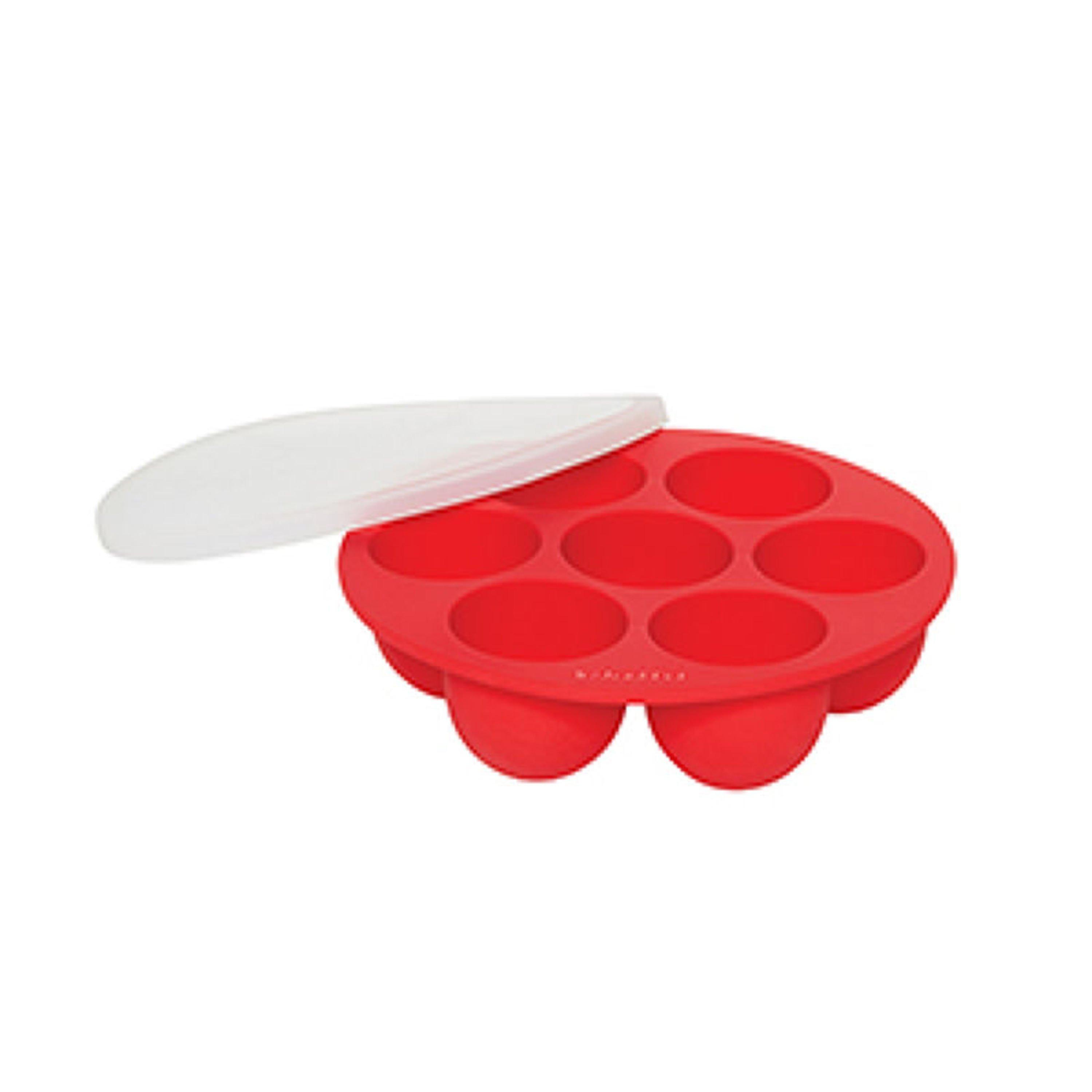 Instant Pot  Silicone Non-Stick Seven Hole Egg Bite - Red - 18x18x5cm