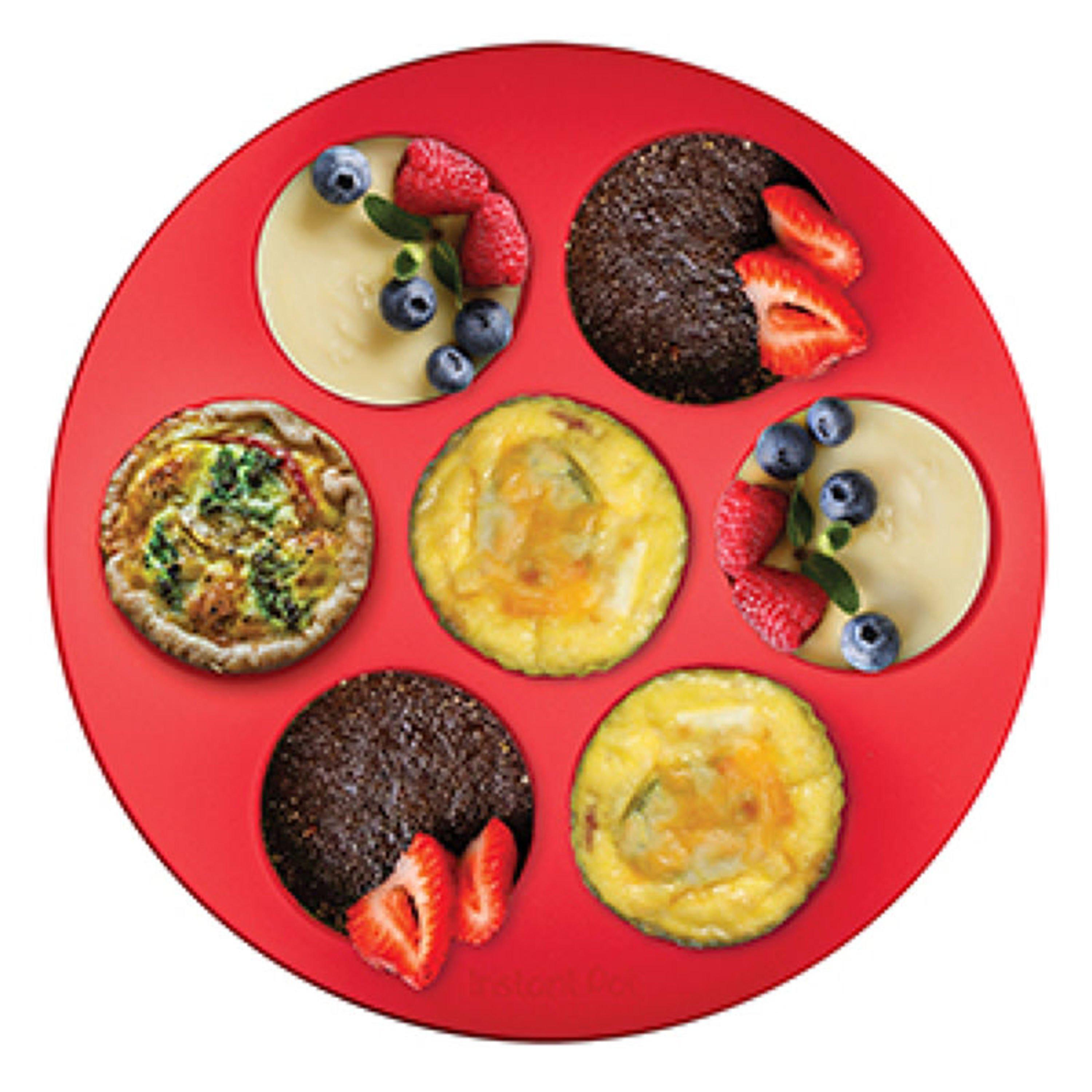 Red - Instant Pot - Instant Pot Silicone Non-Stick Seven Hole Egg Bite - 3