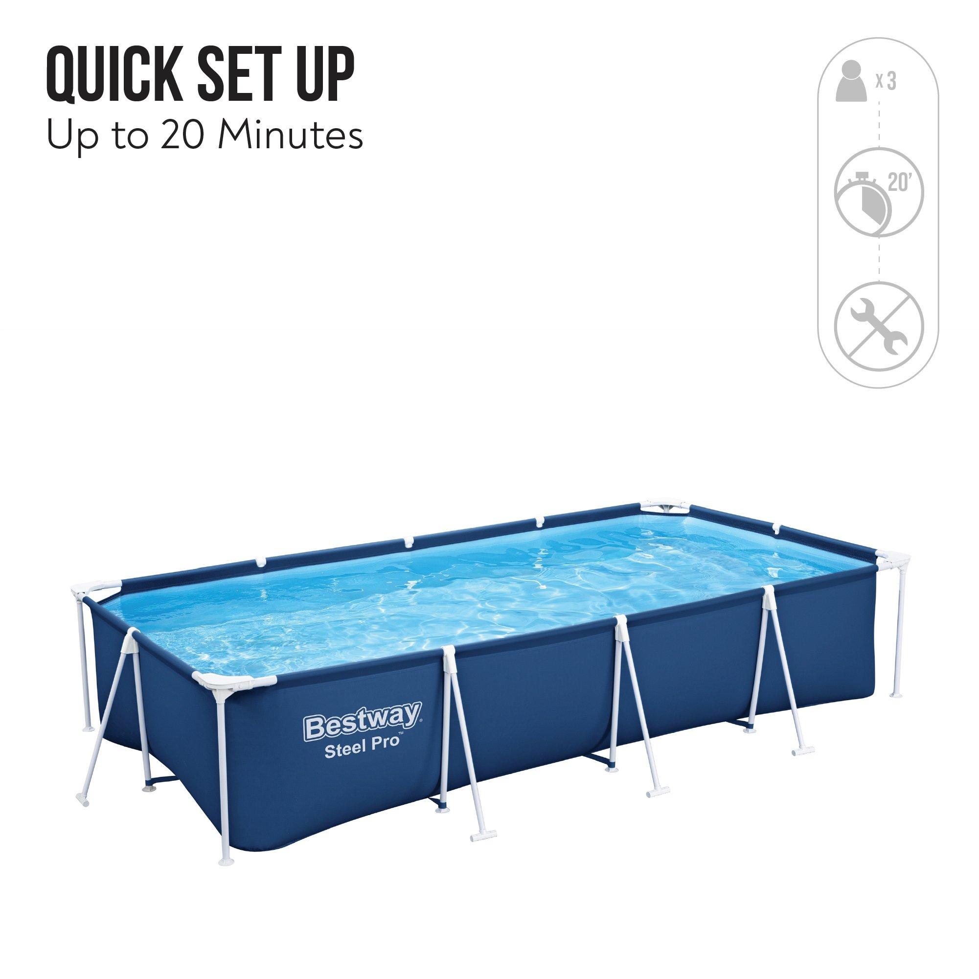 Dark Blue - Bestway - 131 x 611 x 32 Steel Pro Pool - 3