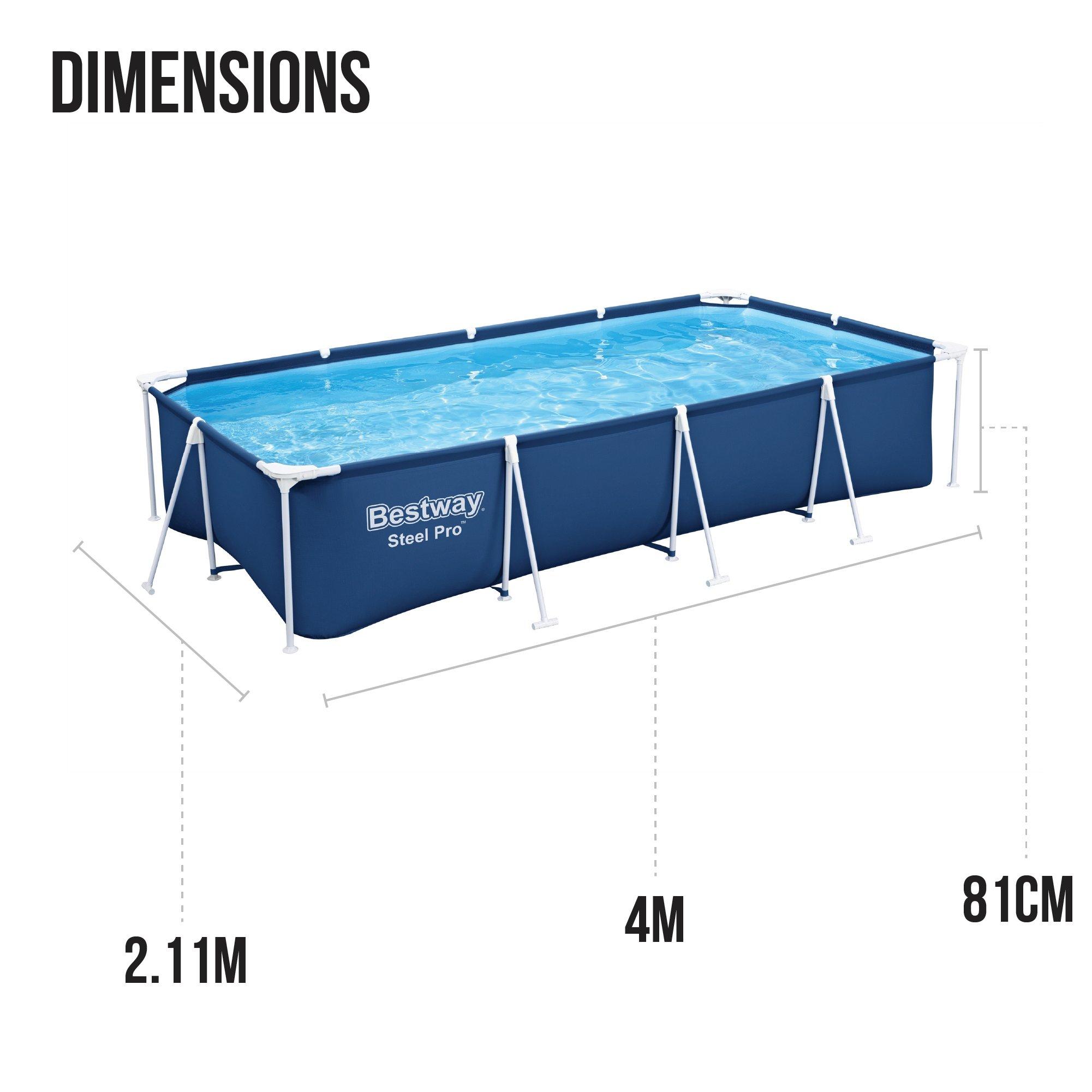 Dark Blue - Bestway - 131 x 611 x 32 Steel Pro Pool - 5