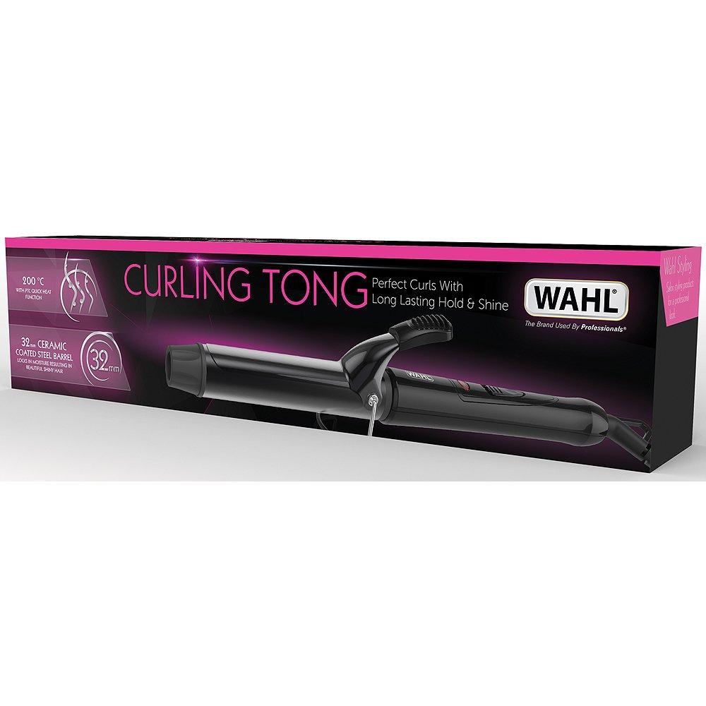 Black - Wahl - Ceramic Curling Tongs 32mm - 2