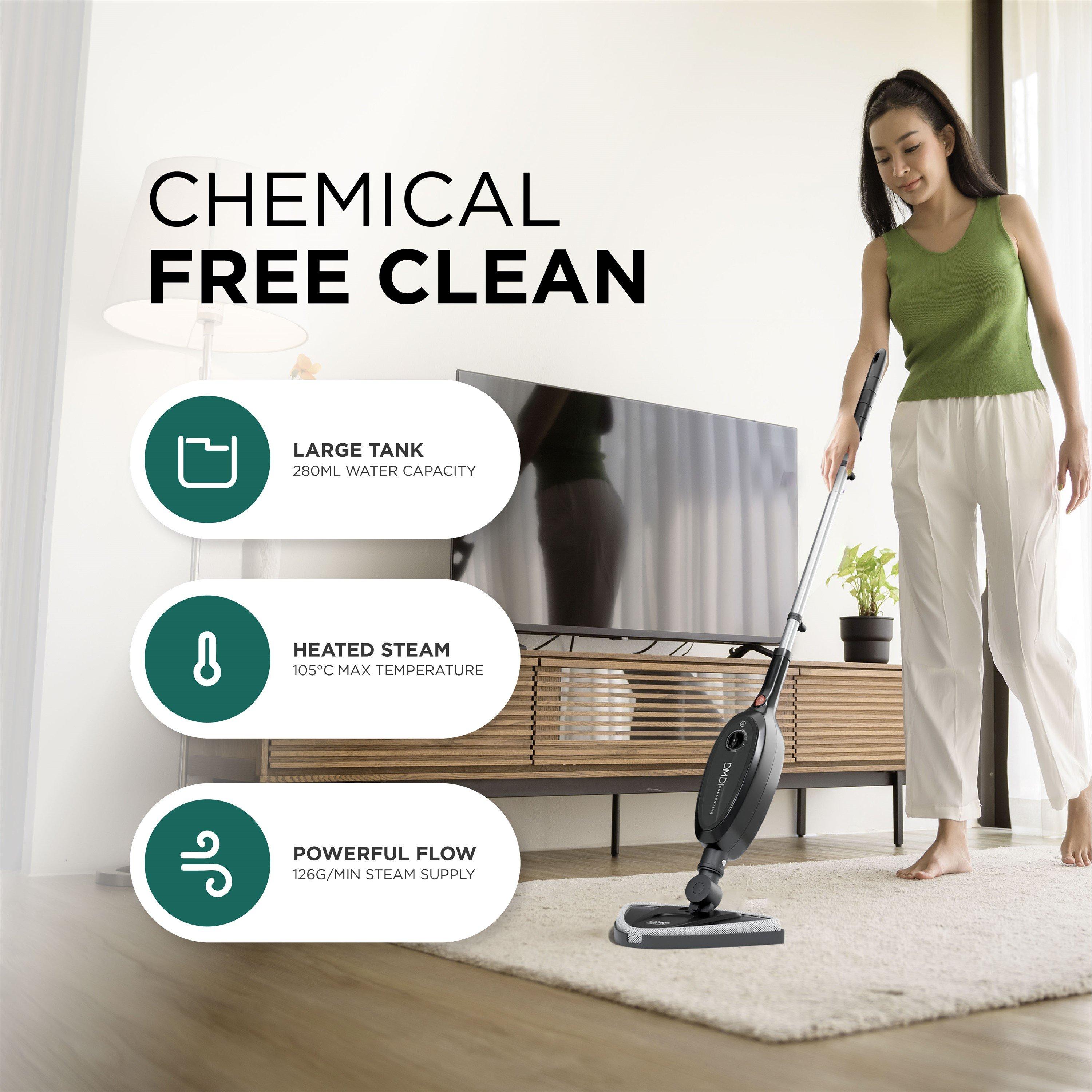 Black - DMD Collective - 10-in-1 Multifunction Upright Steam Cleaner Mop - 3