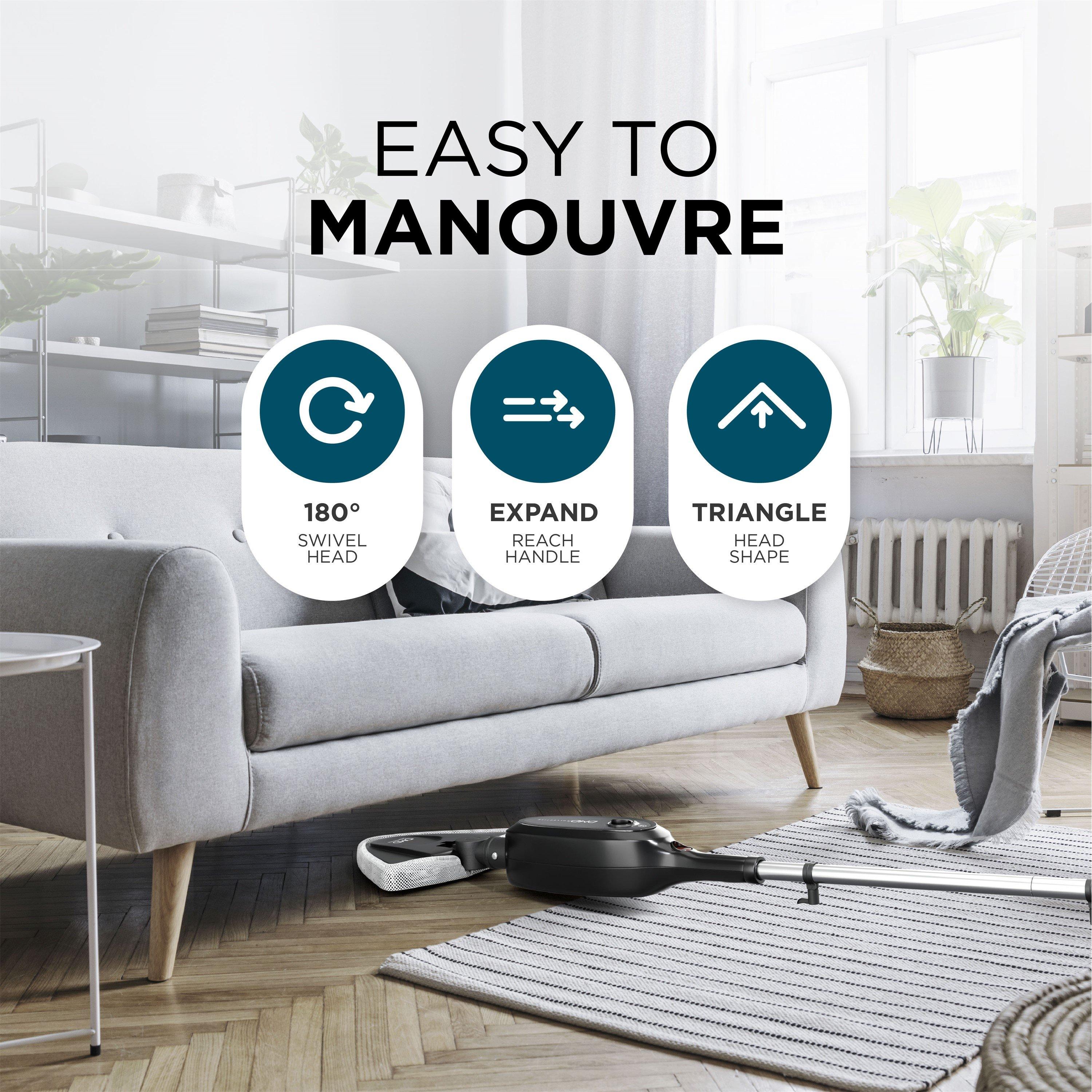 Black - DMD Collective - 10-in-1 Multifunction Upright Steam Cleaner Mop - 6