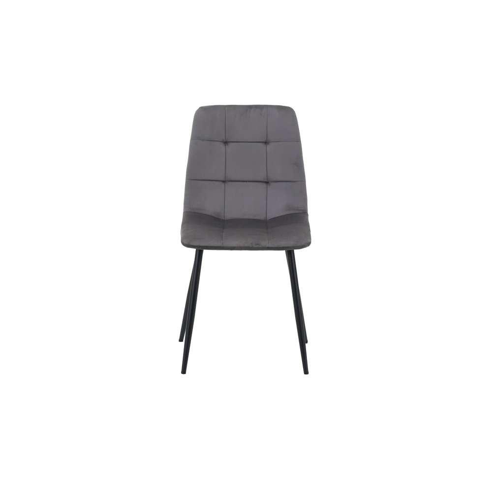 Black - Birlea - Axel Oval Fluted Dining Table With 2 Chairs And Be - 15