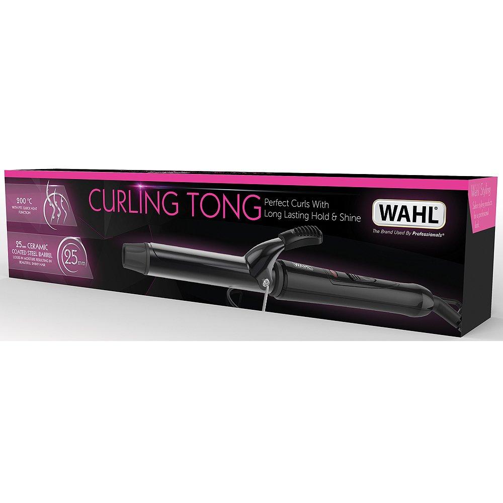 Black - Wahl - Ceramic Curling Tongs 25mm - 2