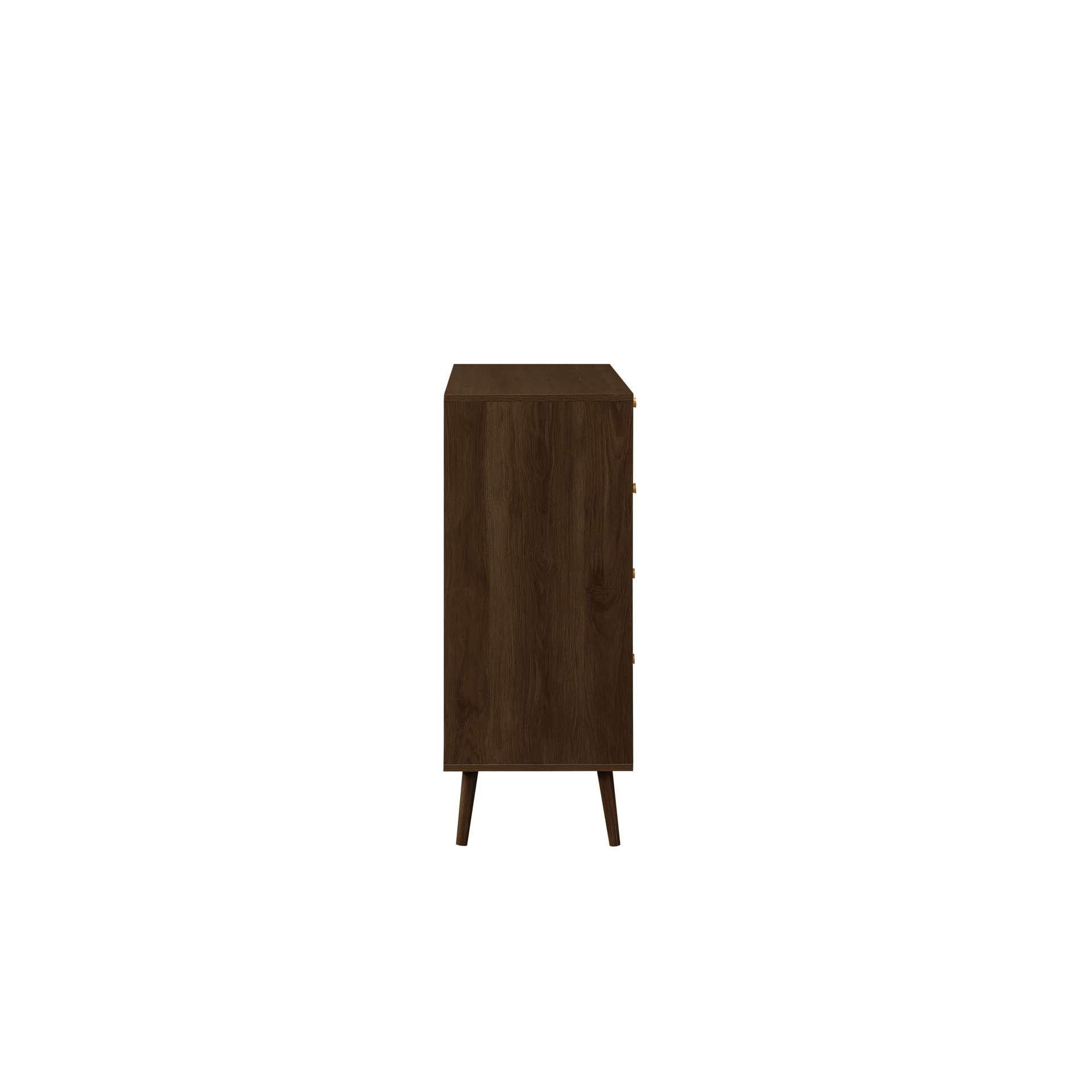 Brown - Birlea - Croxley 5 Drawer Rattan Chest - 10