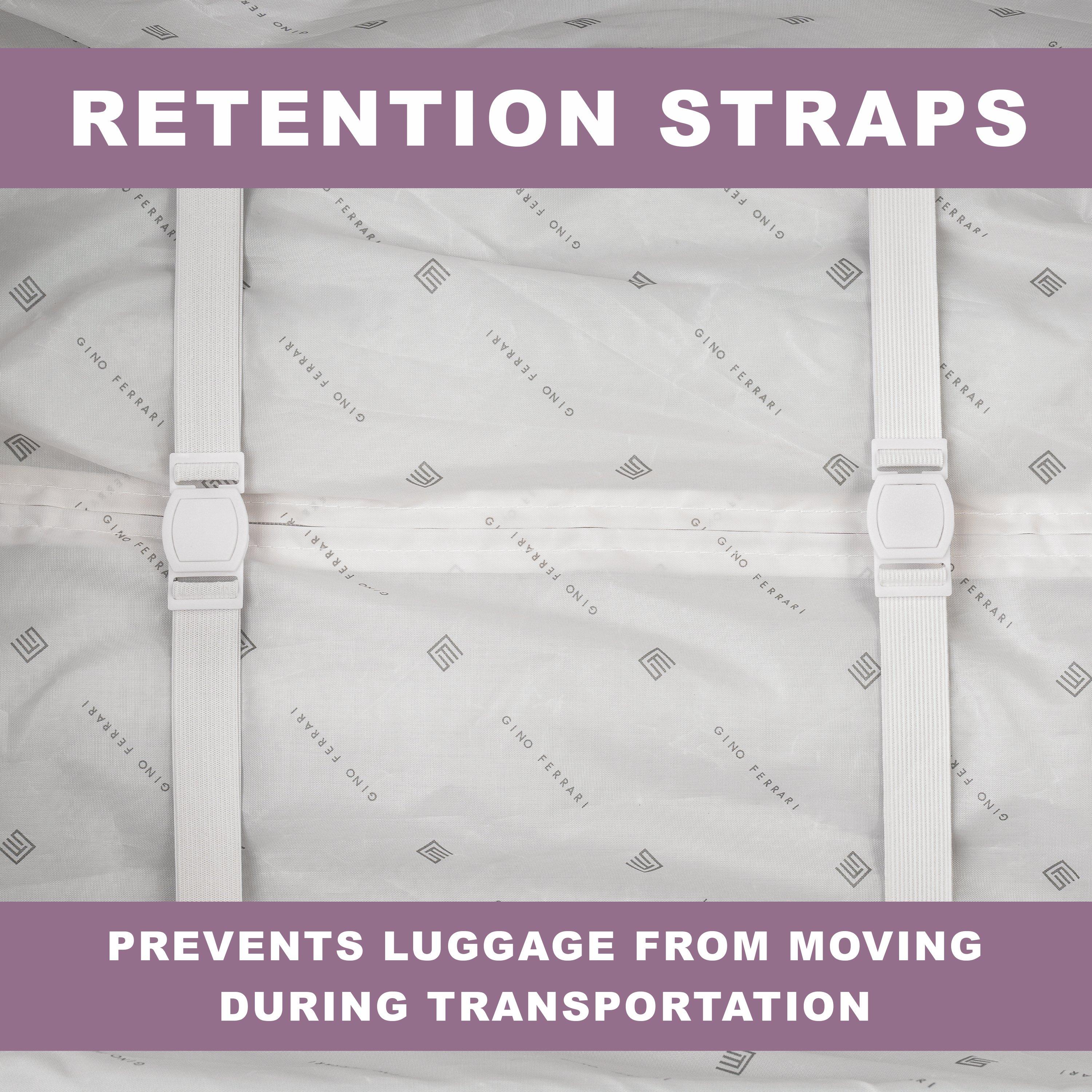 Purple Black Gf - Gino Ferrari - Biella 3-Pc Soft Luggage Set – Cabin & Hold Cases - 8