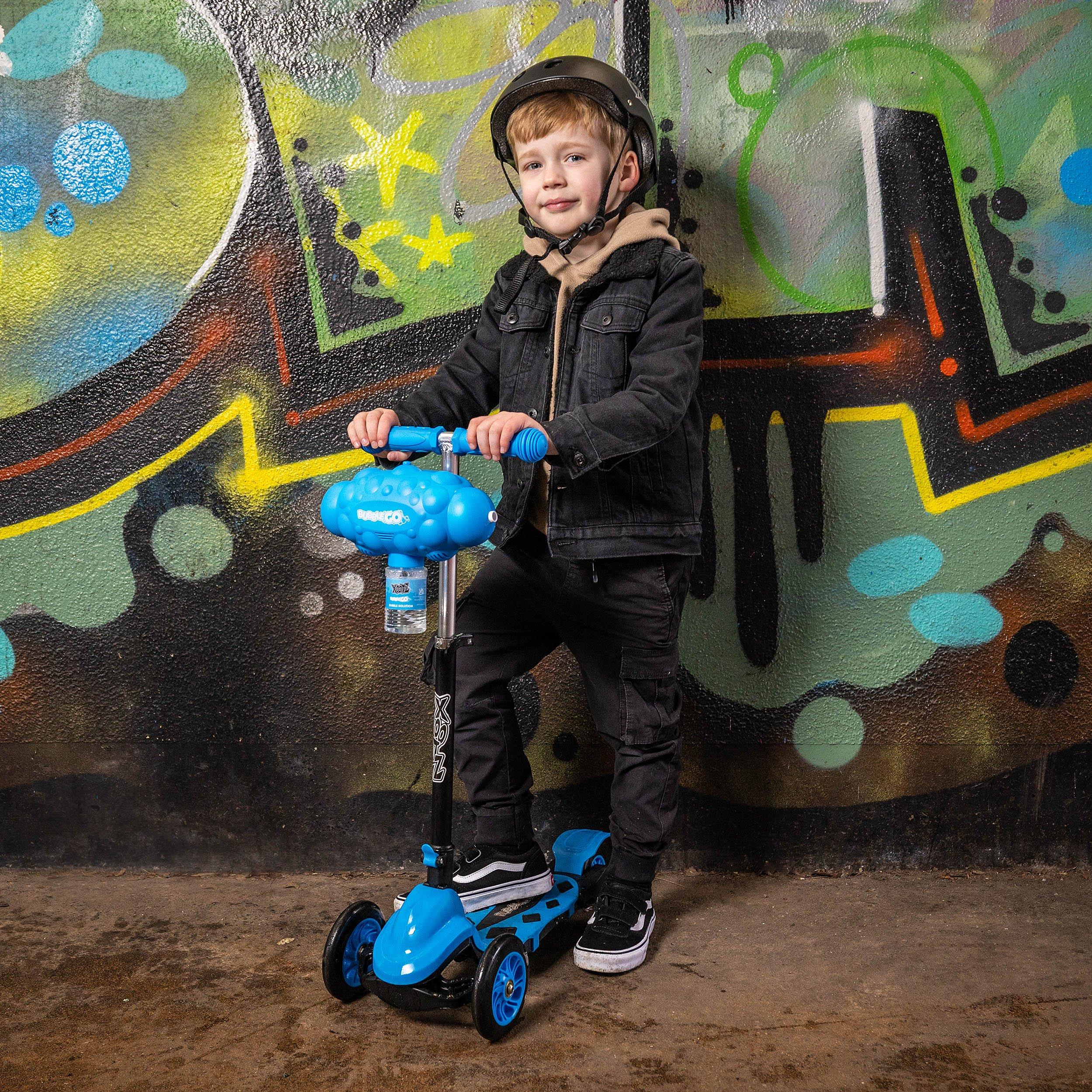 Blue And Black - Xootz - Xoo Bubble Go Scooter - Blue - 2
