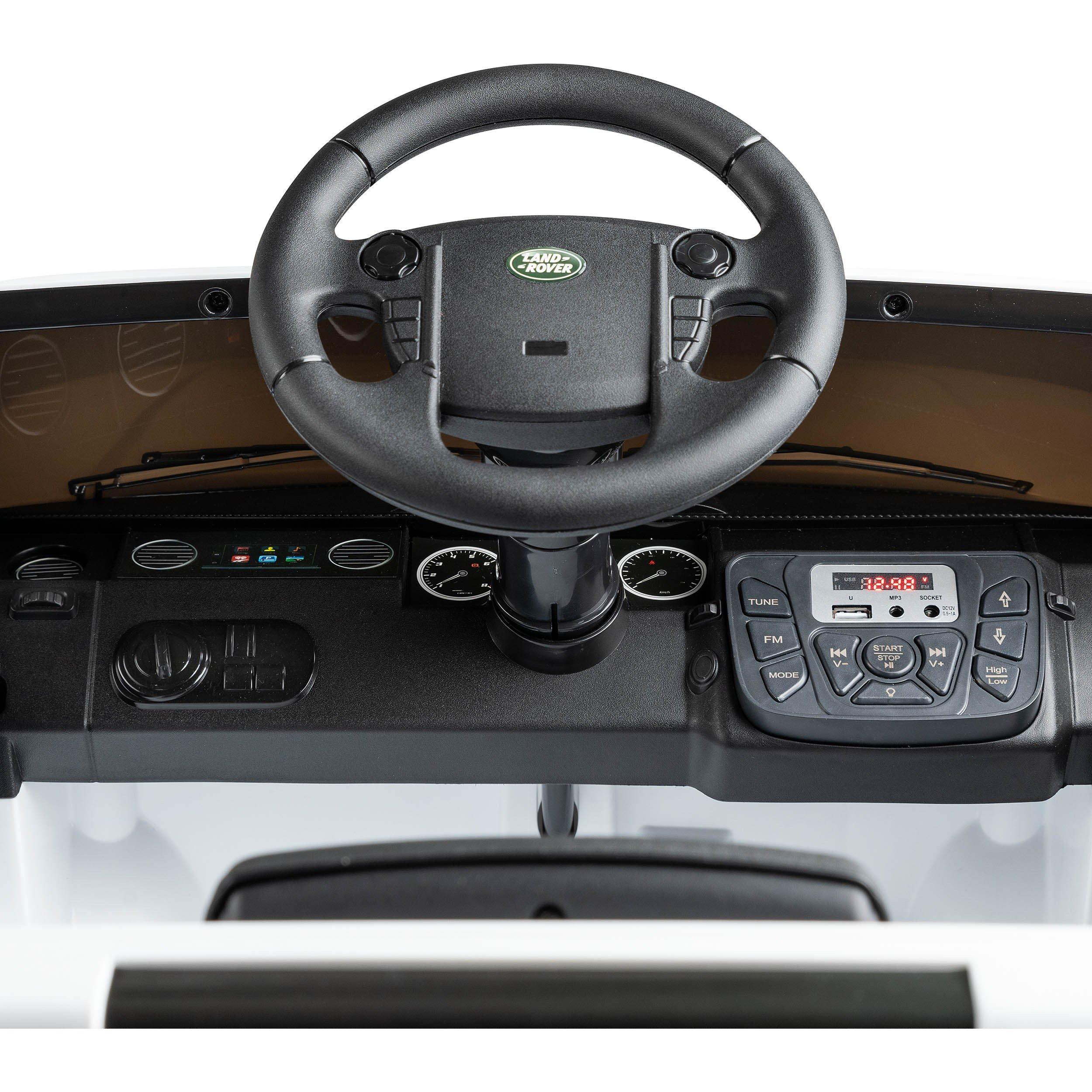 White - Xootz - Landrover Discovery 12v Ride On Lithium - Wh - 6