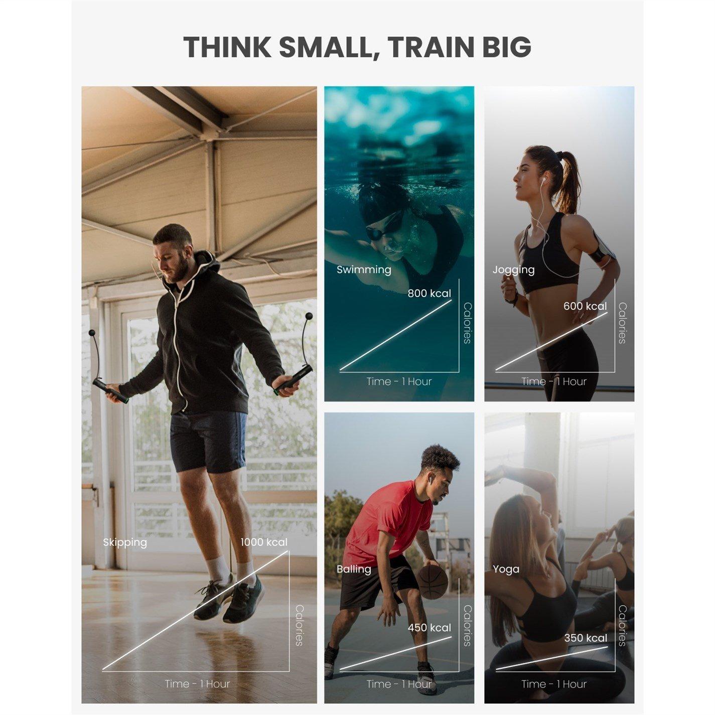 Black - Renpho - Renpho Smart Jump Rope - 2