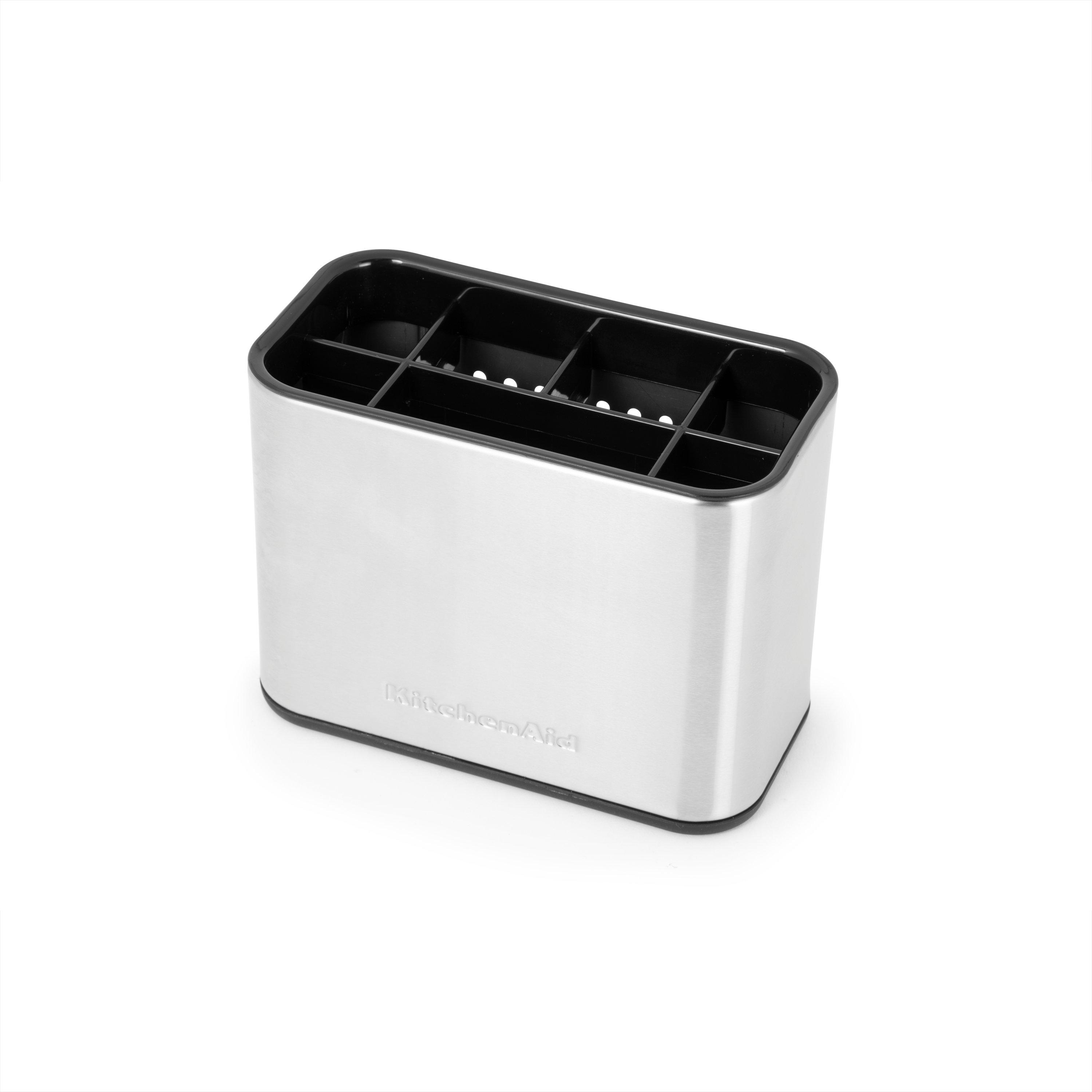 Grey - KitchenAid - Stainless Steel Sink Brush Caddy - 1