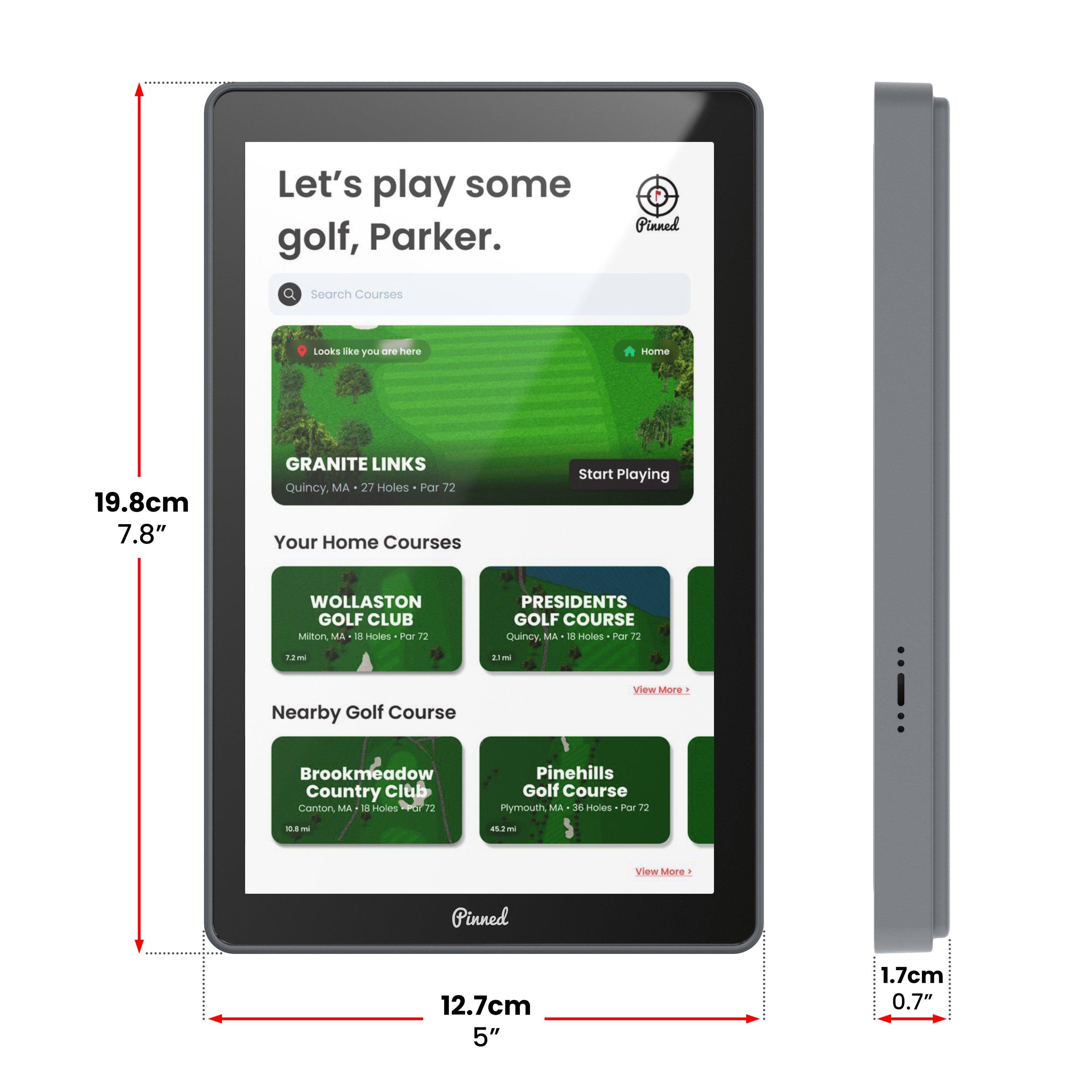 Black - Pinned - Pinned The Caddie Golf GPS - 4
