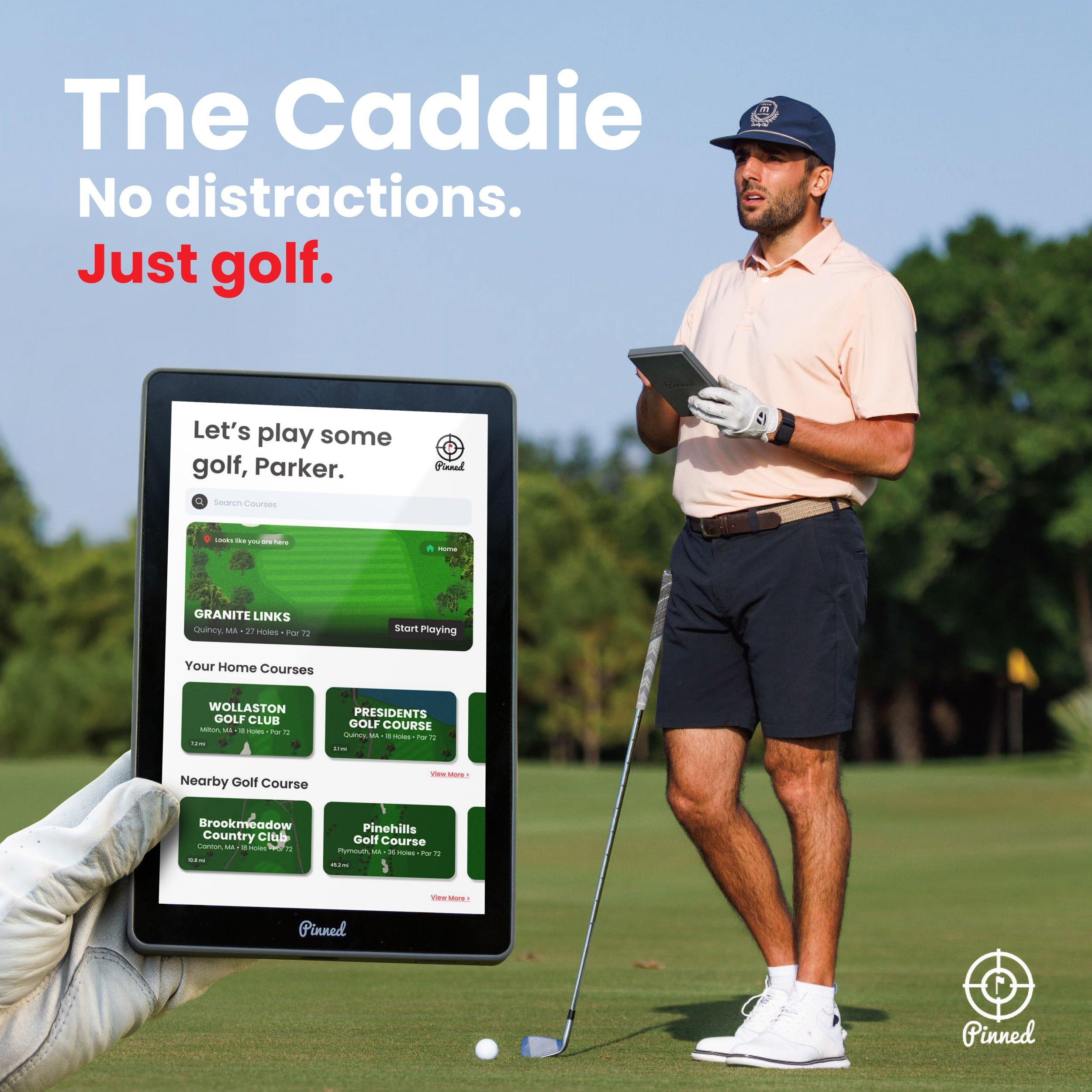 Black - Pinned - Pinned The Caddie Golf GPS - 5
