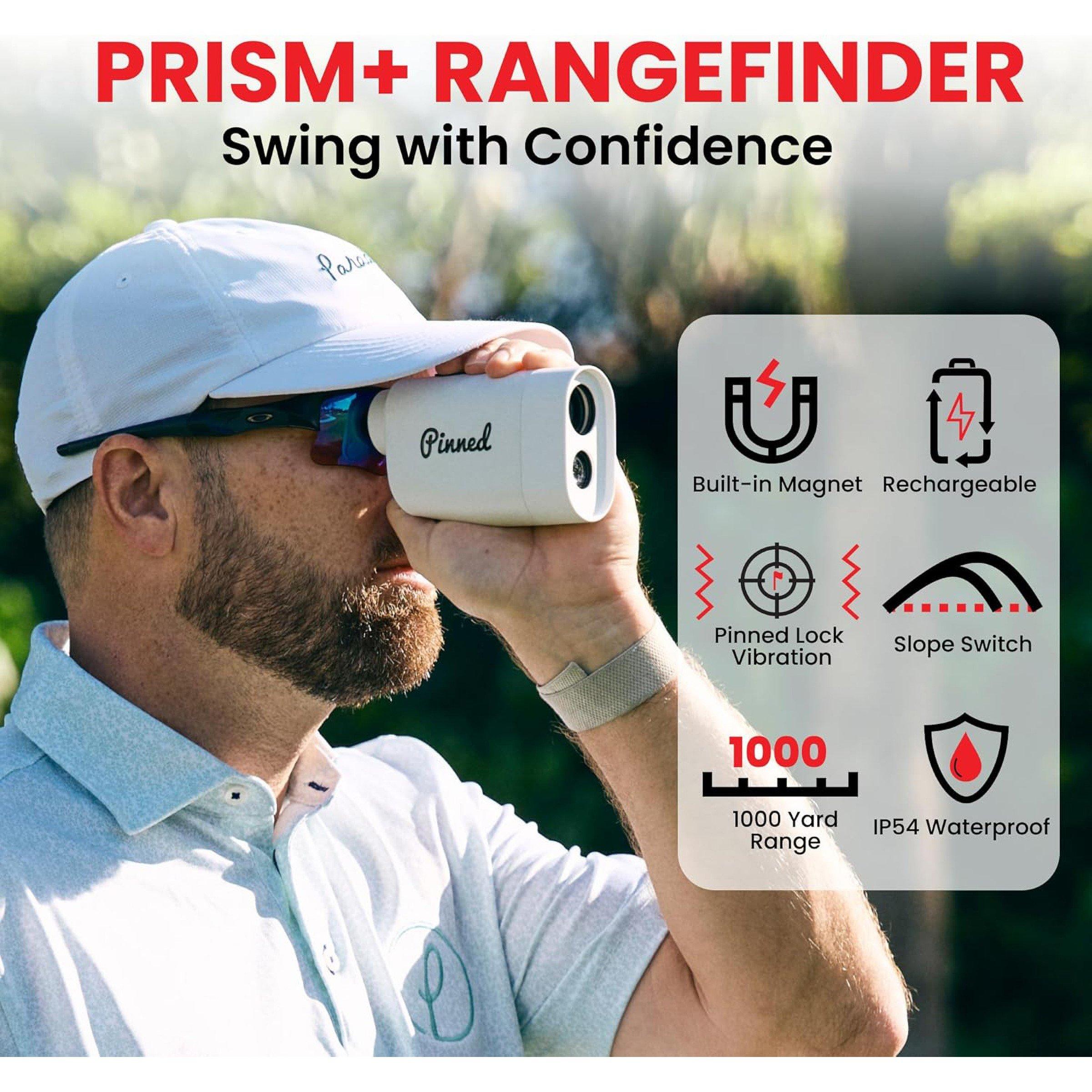Black - Pinned - Prism+ Golf Rangefinder - 6