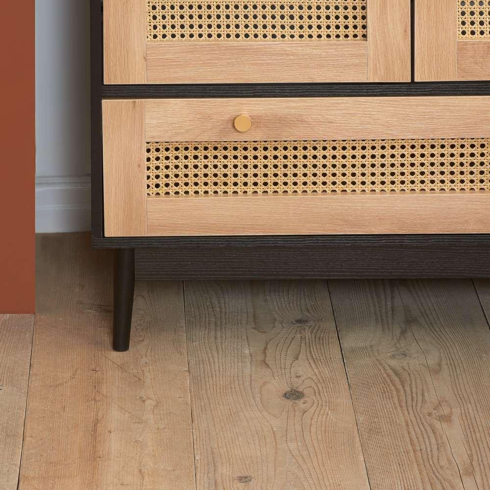 Black - Birlea - Croxley 2 Door 1 Drawer Wardrobe - 4