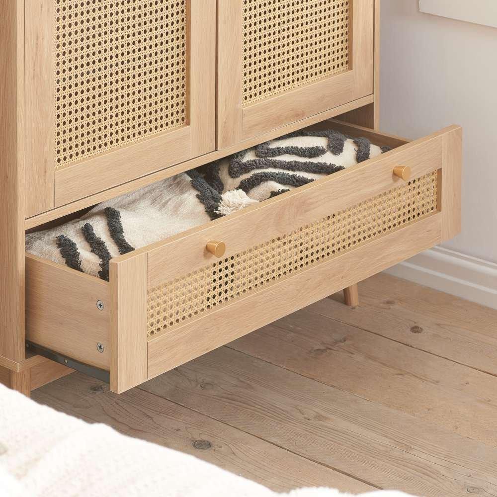 Nude - Birlea - Croxley 2 Door 1 Drawer Wardrobe - 3