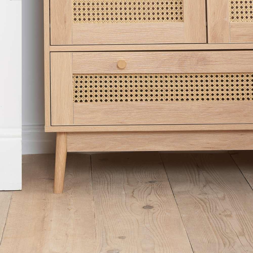 Nude - Birlea - Croxley 2 Door 1 Drawer Wardrobe - 4