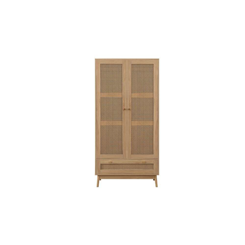 Nude - Birlea - Croxley 2 Door 1 Drawer Wardrobe - 6