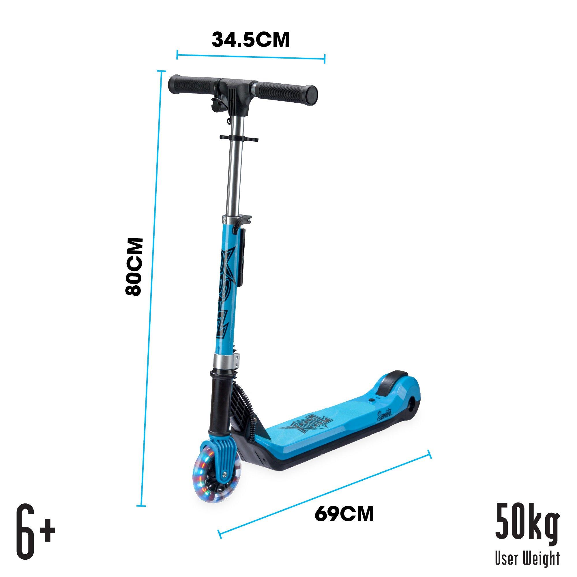 Black And Blue - Xootz - Elements Electric Scooter Lithium - Blue - 7