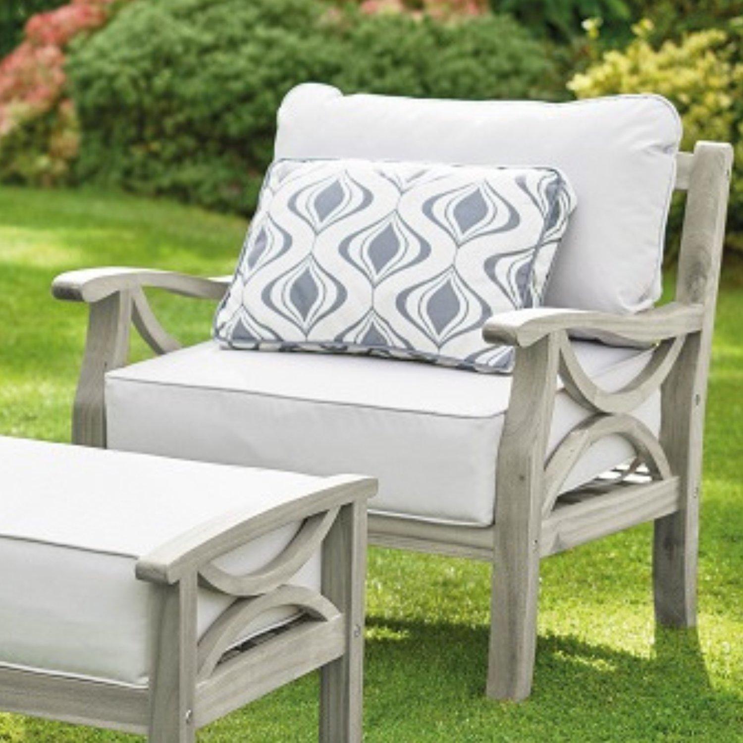 Light Grey - Greenhurst - Sorrento Armchair with Footrest and Cushions - 3