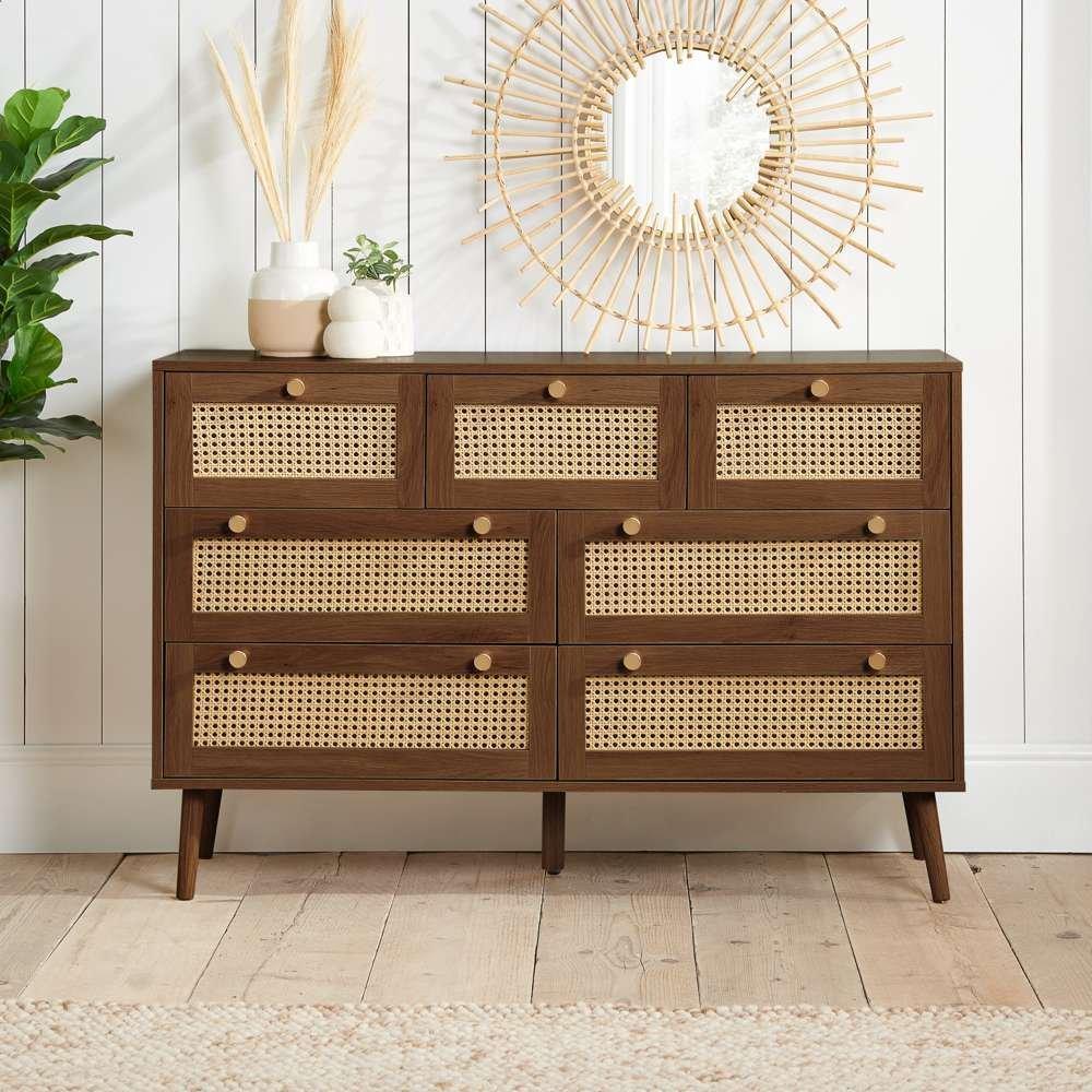 Croxley 7 Drawer Rattan Chest