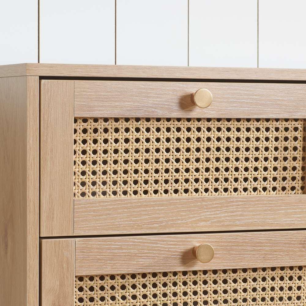 Nude - Birlea - Croxley 7 Drawer Rattan Chest - 2