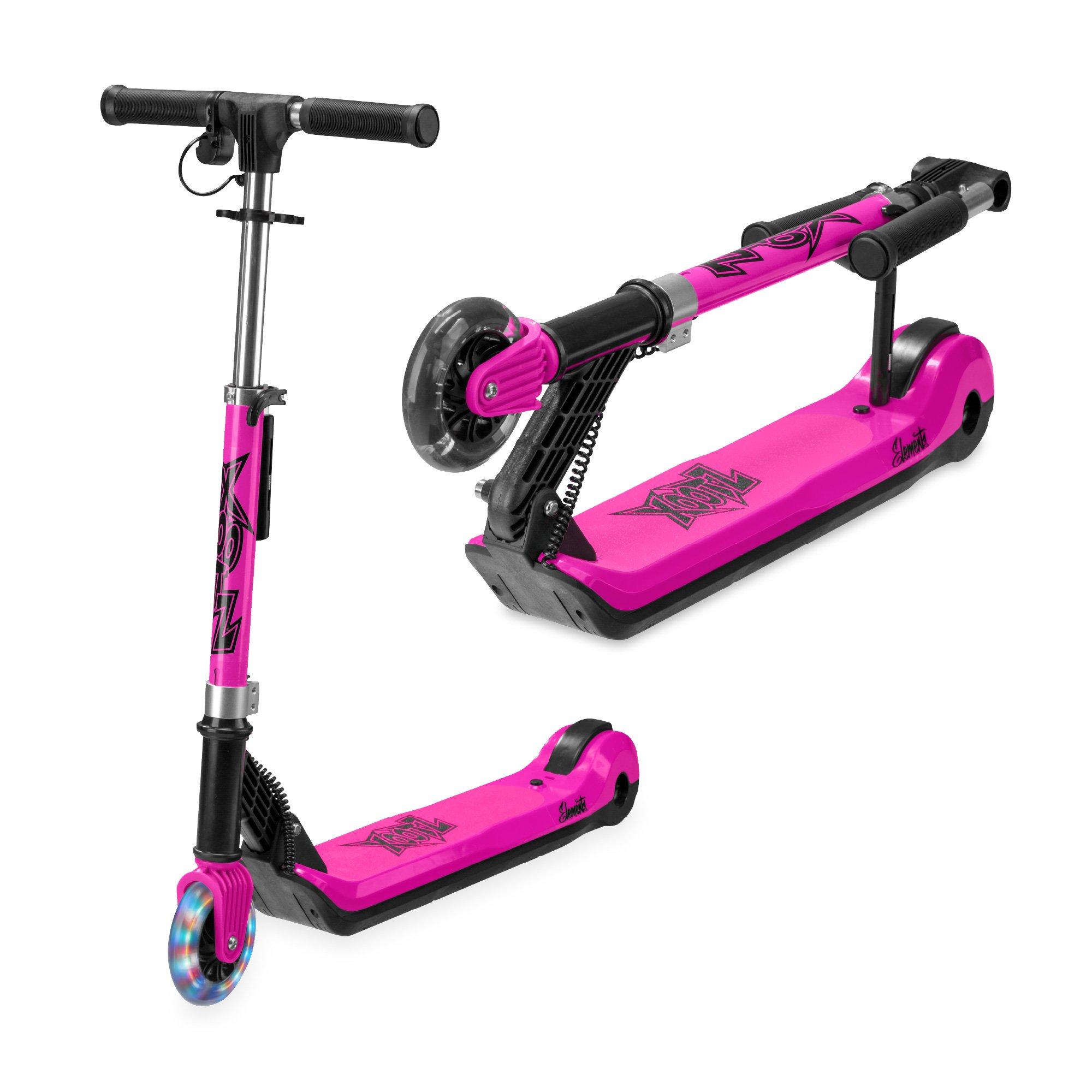 Black And Pink - Xootz - Elements Electric Scooter Lithium - Pink - 1