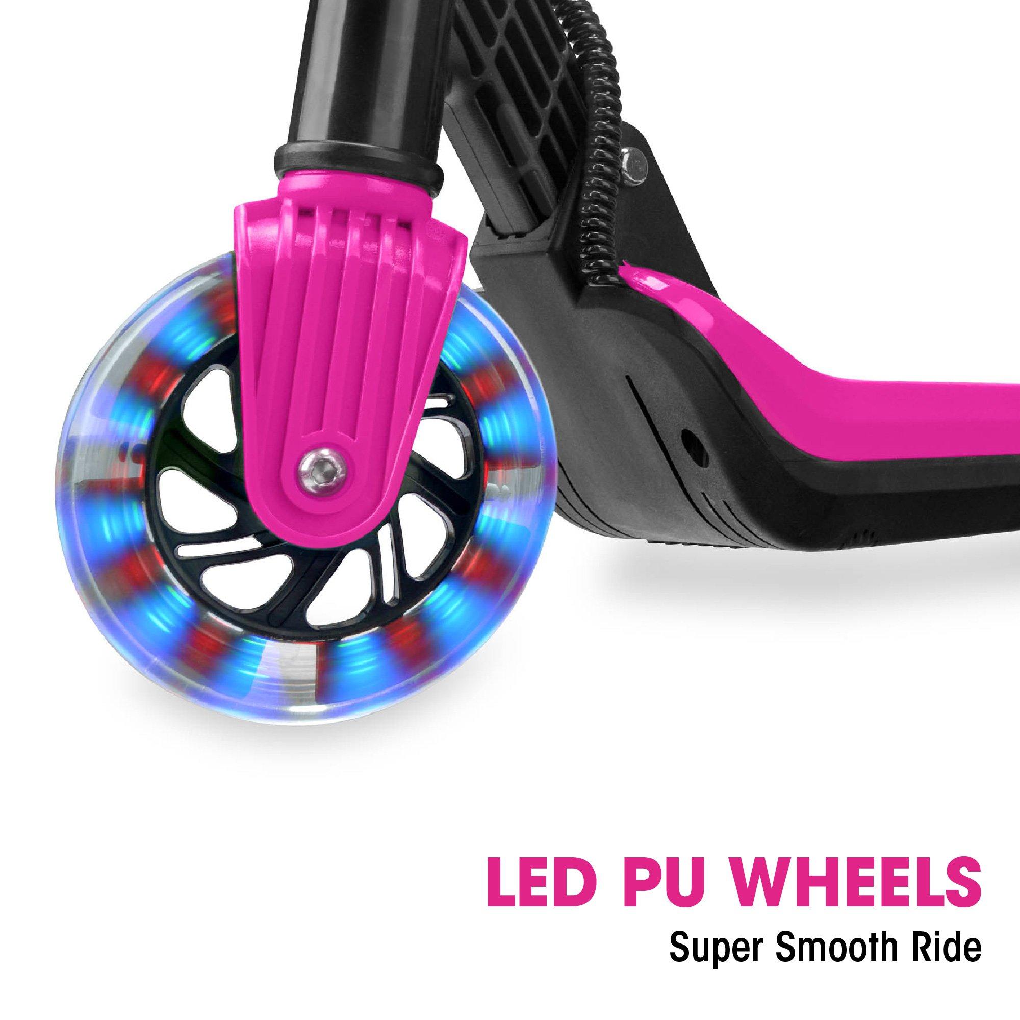 Black And Pink - Xootz - Elements Electric Scooter Lithium - Pink - 4