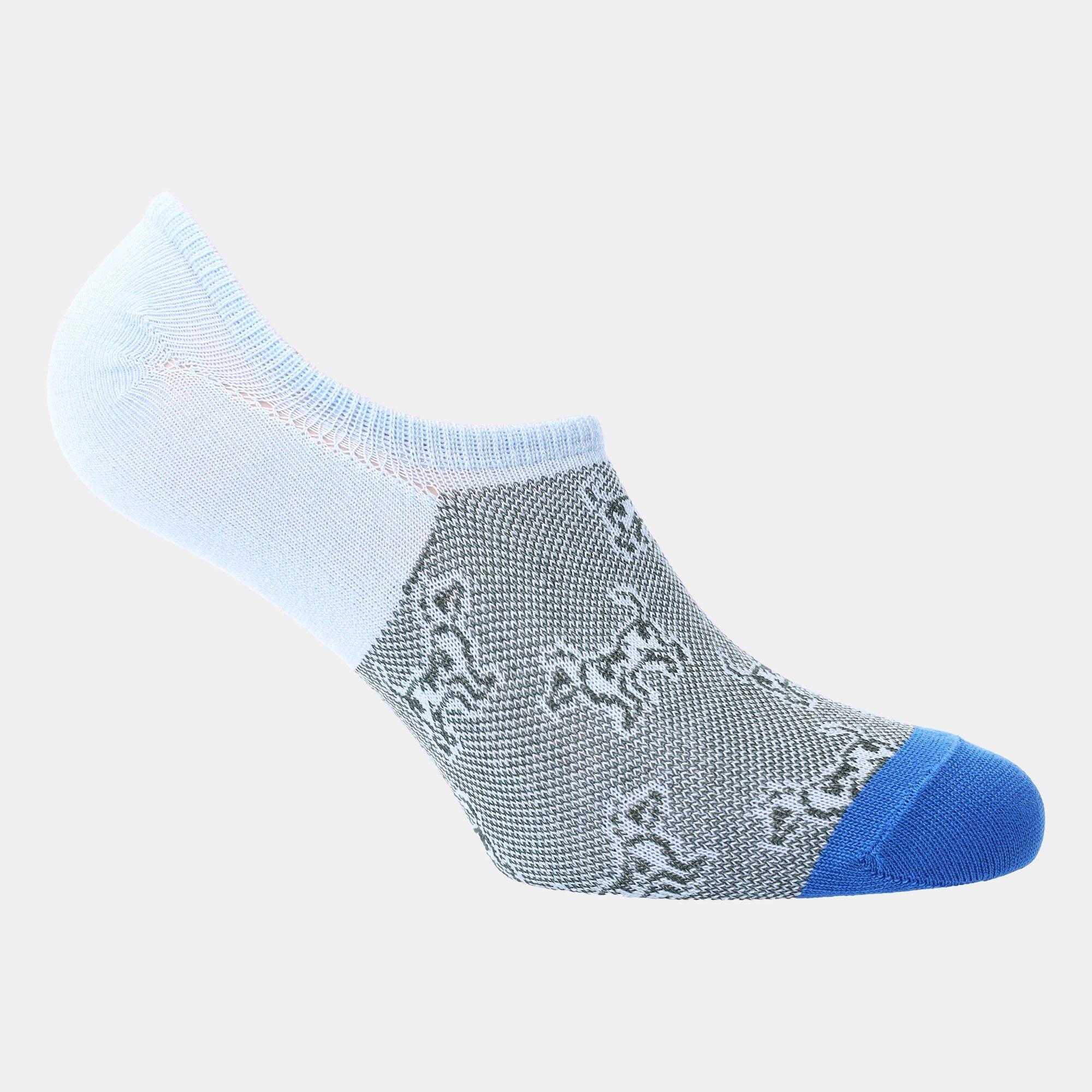 Grey - Happy Socks - Dressed Laika No Show Socks - 1