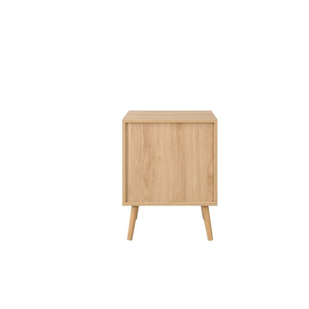 Nude - Birlea - Croxley 2 Drawer Rattan Bedside - 6