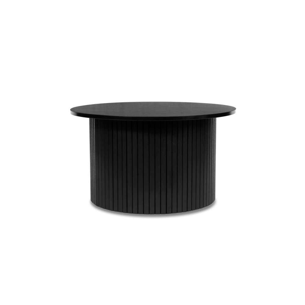 Black - Birlea - Axel Round Fluted Coffee Table - 5