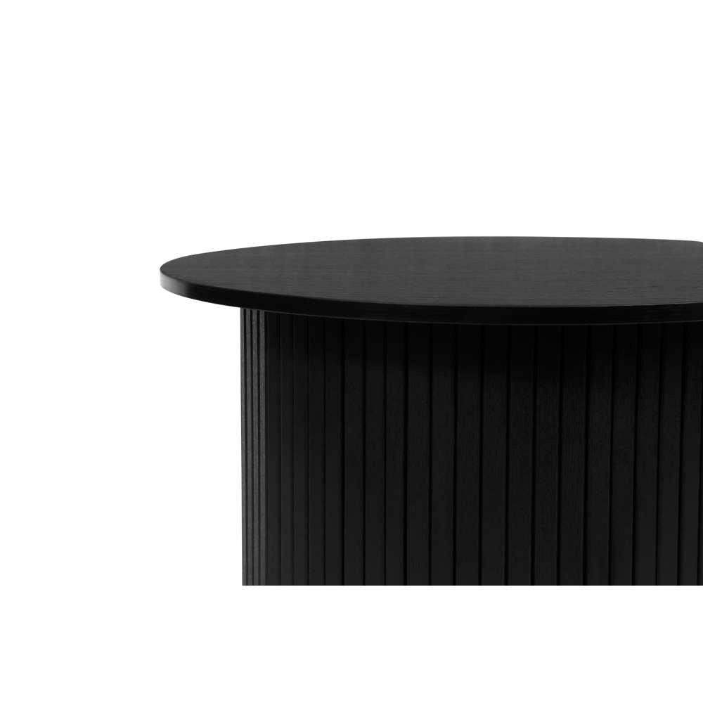 Black - Birlea - Axel Round Fluted Coffee Table - 6