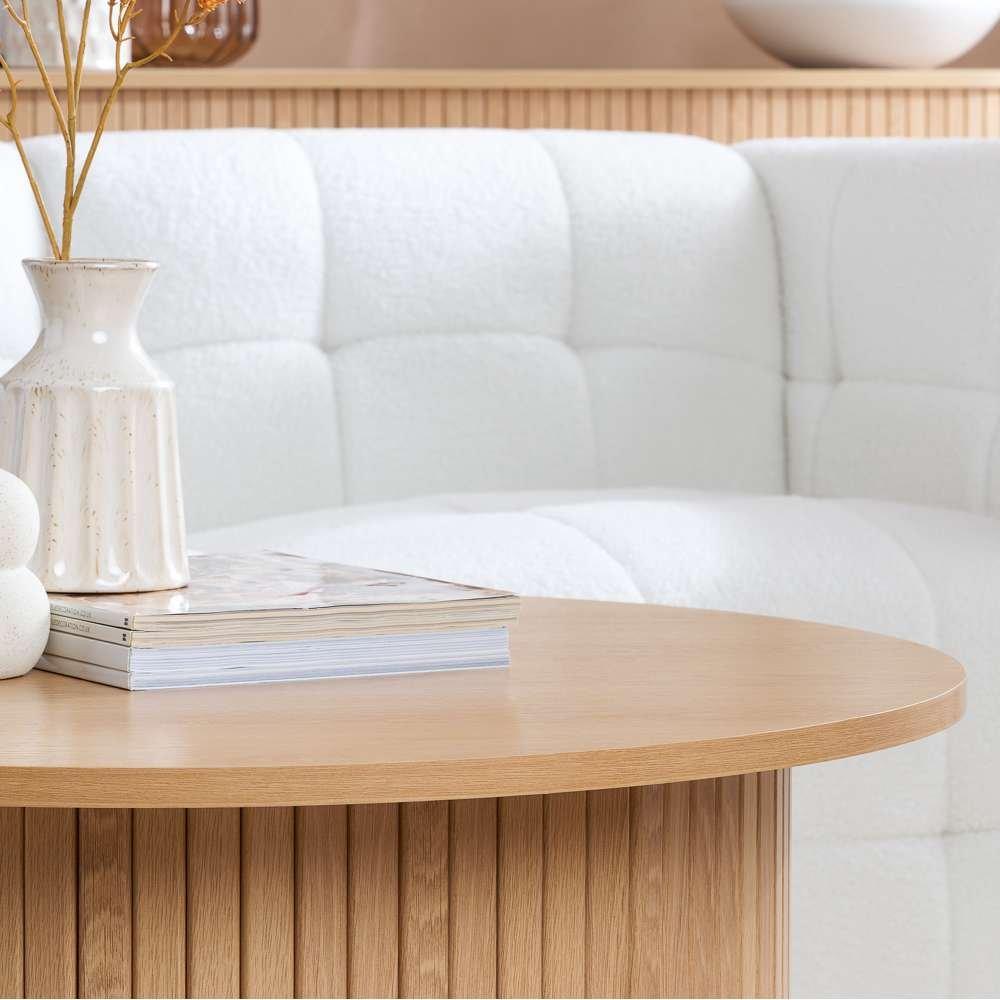 Nude - Birlea - Axel Round Fluted Coffee Table - 4