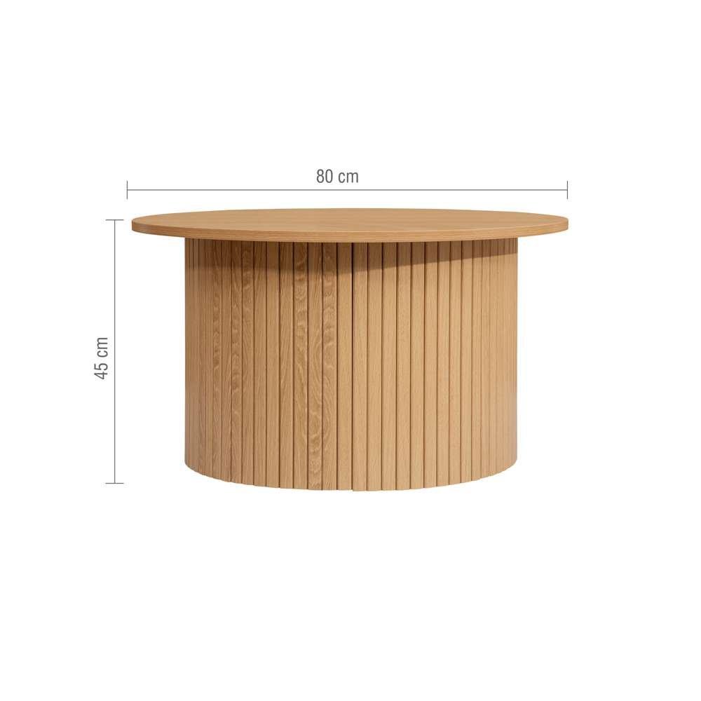 Nude - Birlea - Axel Round Fluted Coffee Table - 9