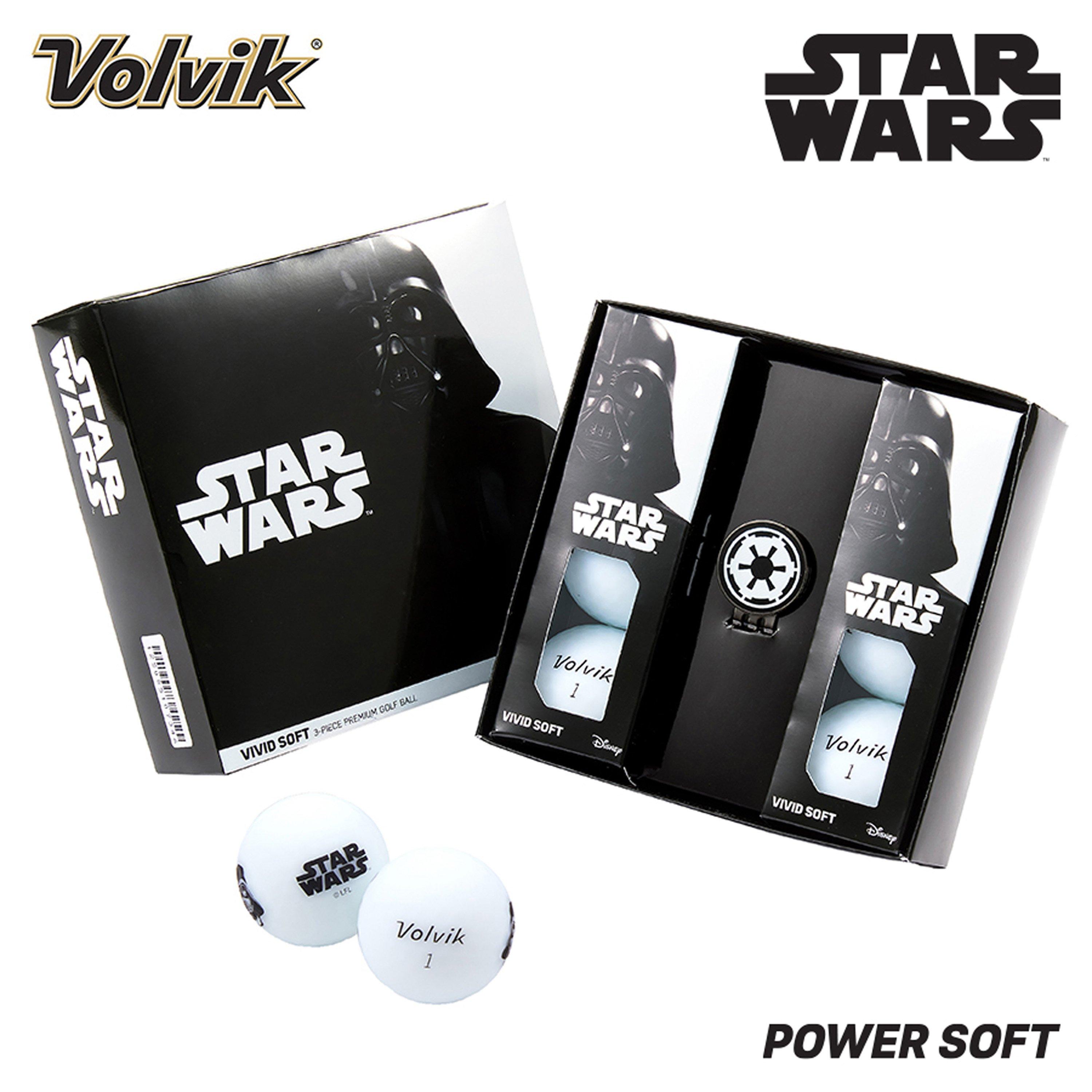 Darth Vader - Volvik - Volvik Vivid Soft Darth Vader 6 Ball + Marker Set