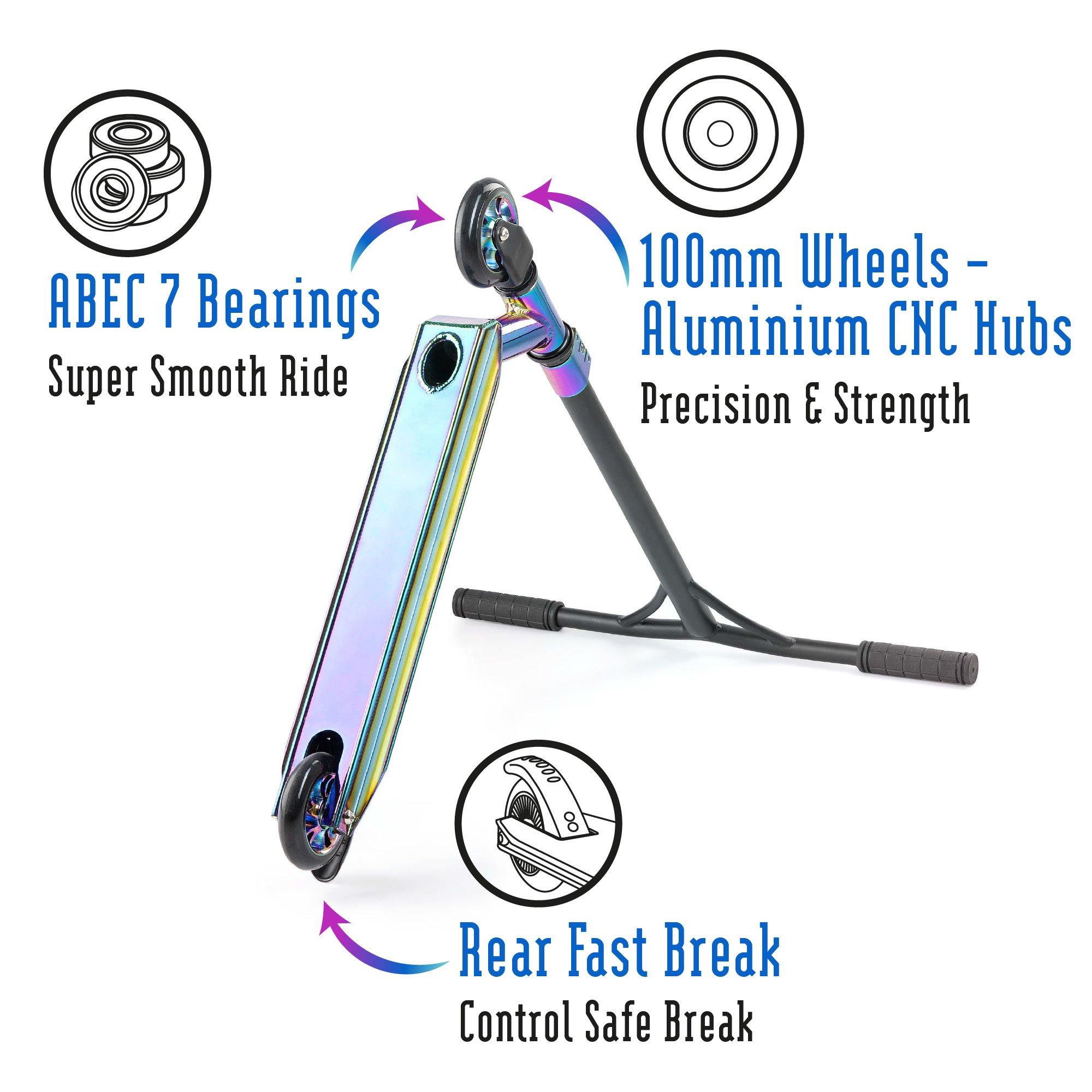 Multi - Xootz - Y Bar Mirage Stunt Scooter - Neochrome - 5
