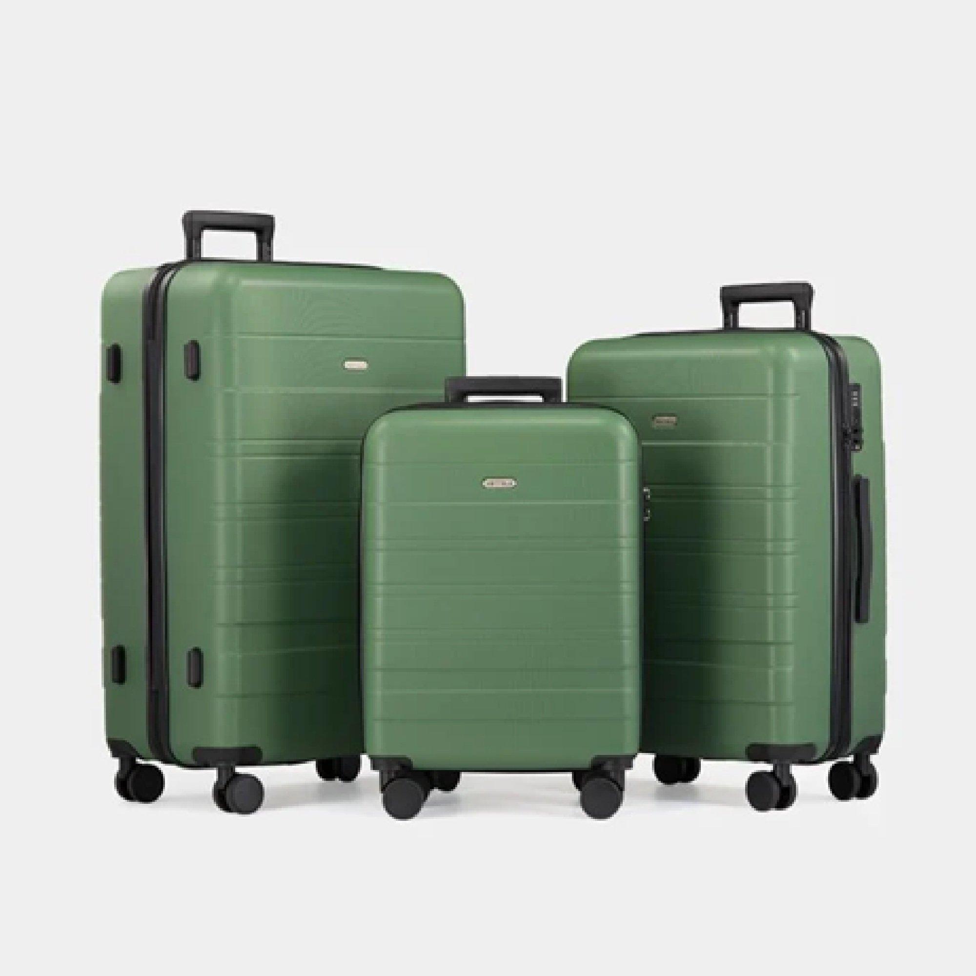 ABS Green Luggage Set – 3 Piece
