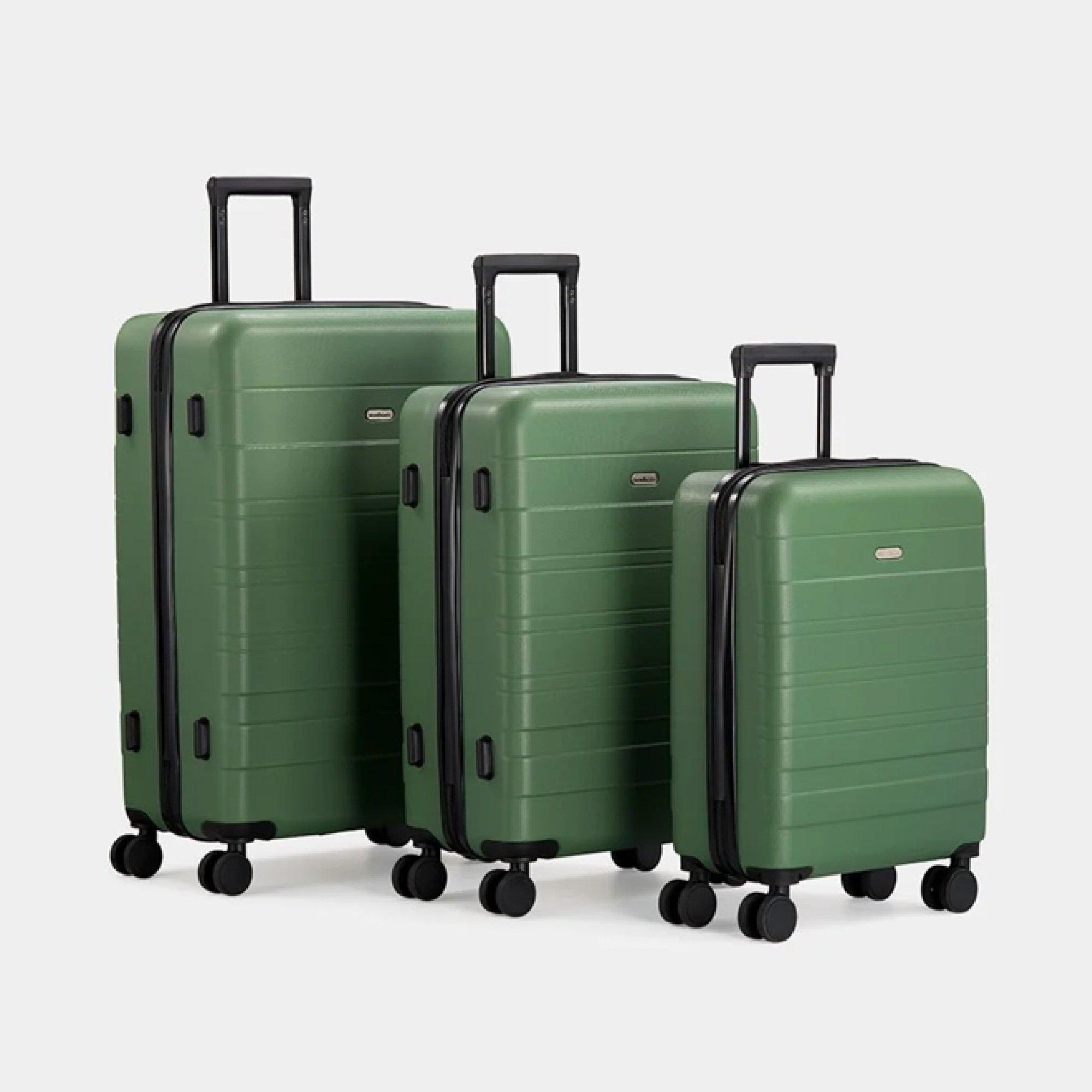 Green - VonHaus - ABS Green Luggage Set – 3 Piece - 9