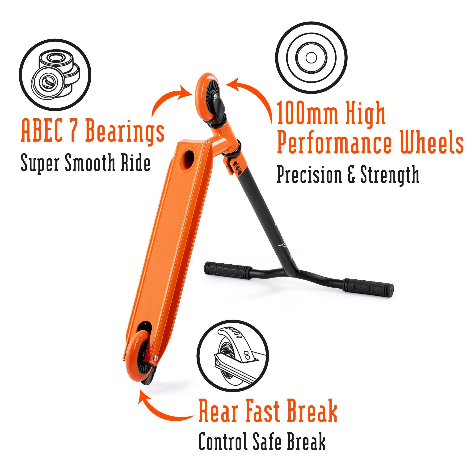 Orange And Blac - Xootz - Y Bar Magma Stunt Scooter - Orange - 5