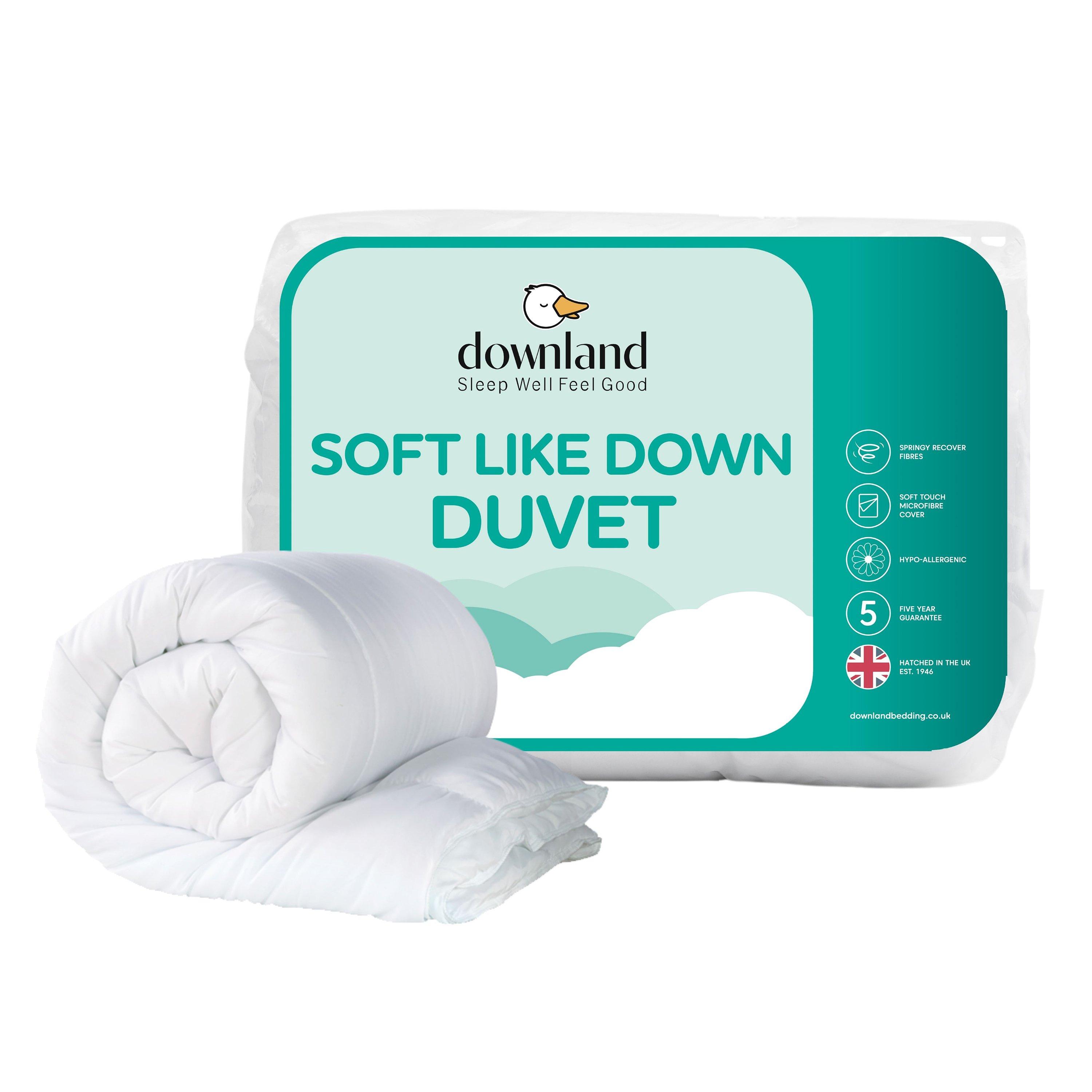 White - Downland - Soft Like Down 7.5 tog Duvet - 1