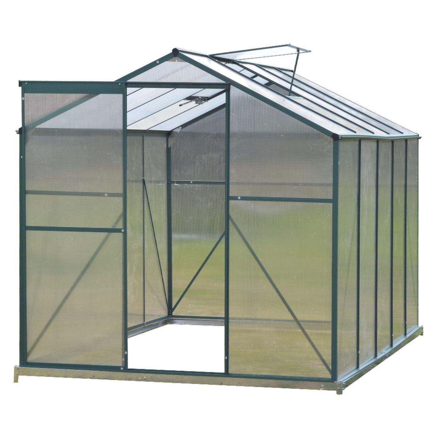 Green - Breeins - Outdoor 8x6Fts Garden Greenhouse with 2 Vents - 3