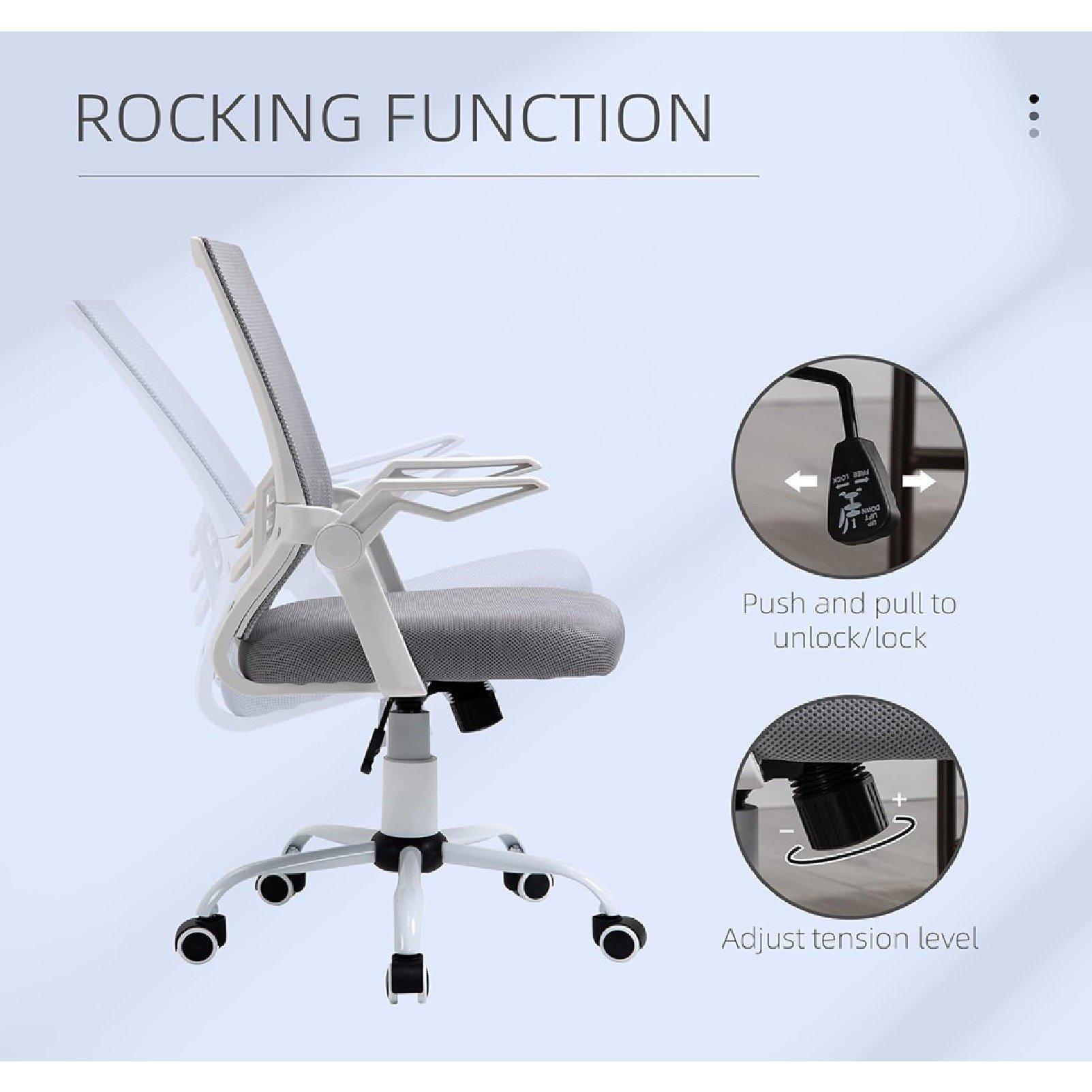 Grey - HOMCOM - Vinsetto Mesh Office Chair - 5