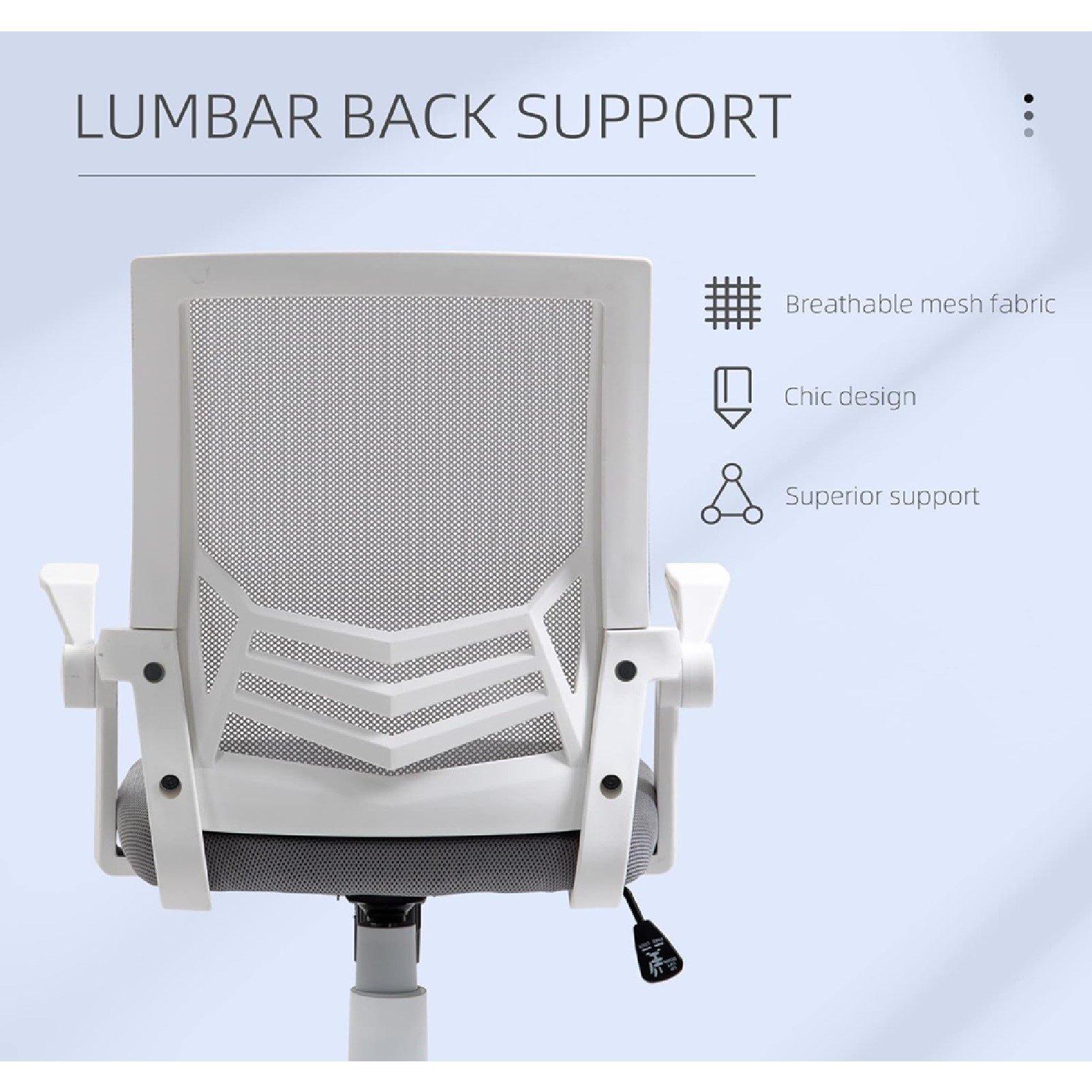 Grey - HOMCOM - Vinsetto Mesh Office Chair - 6