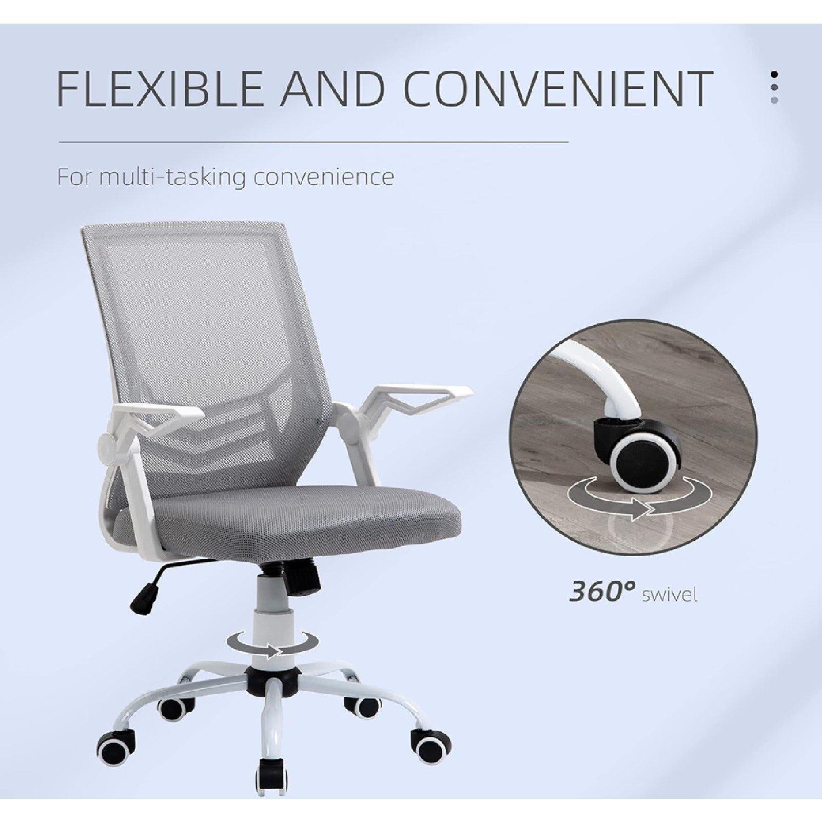 Grey - HOMCOM - Vinsetto Mesh Office Chair - 8