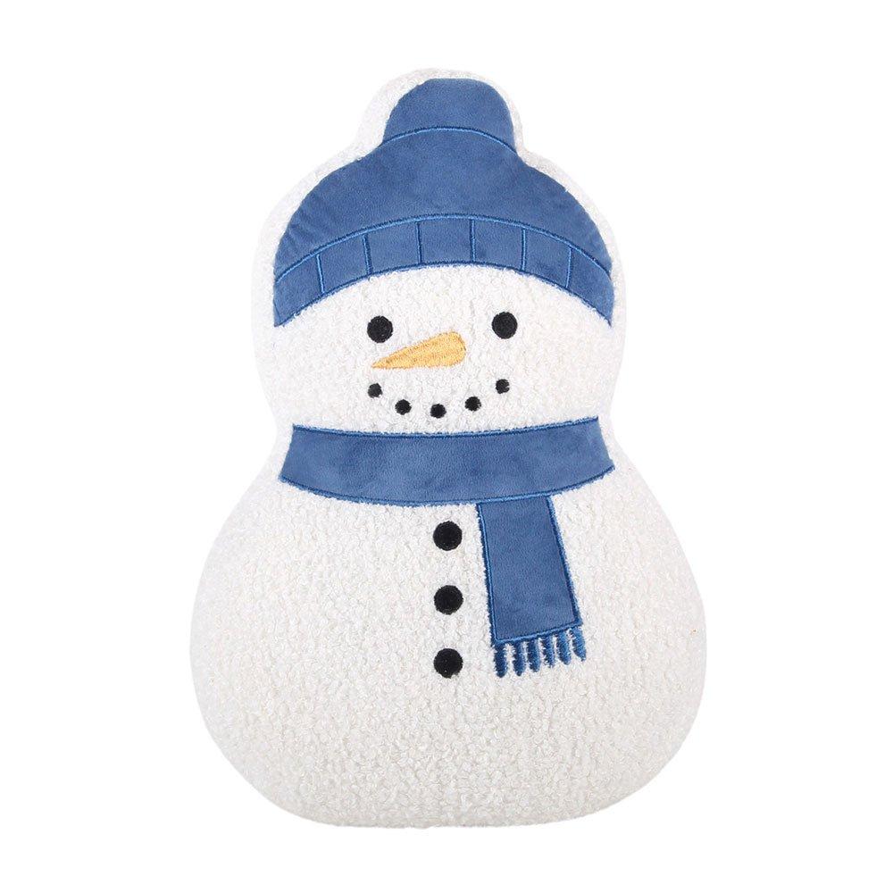 White - Something Different - Snowman Shaped Boucle Cushion - 2