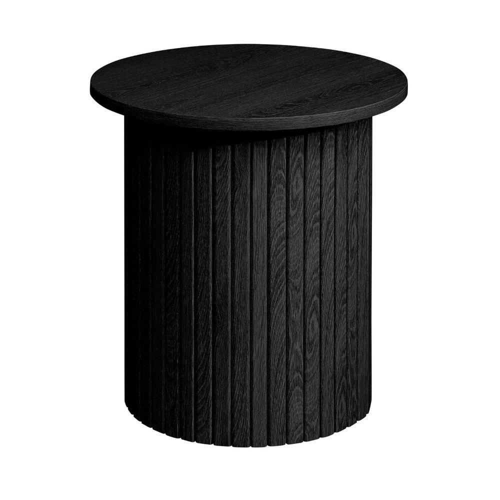 Black - Birlea - Axel Fluted Side Table - 6