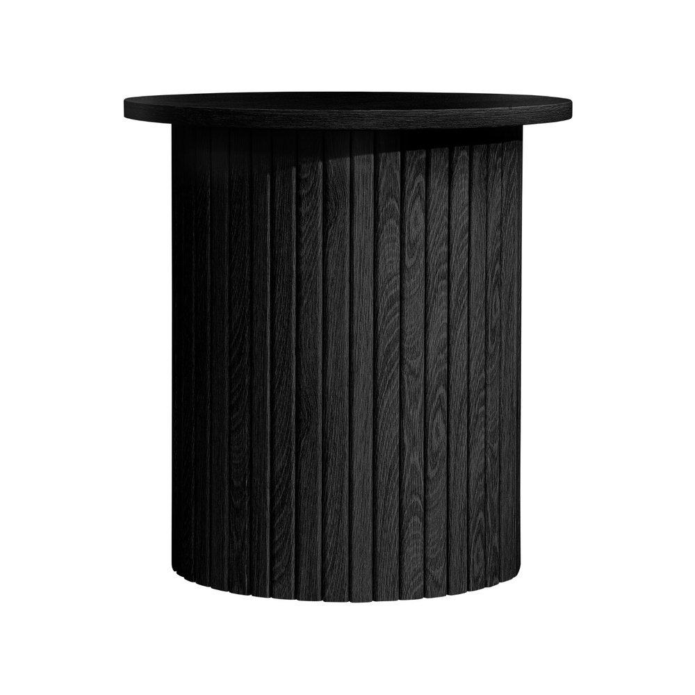 Black - Birlea - Axel Fluted Side Table - 9