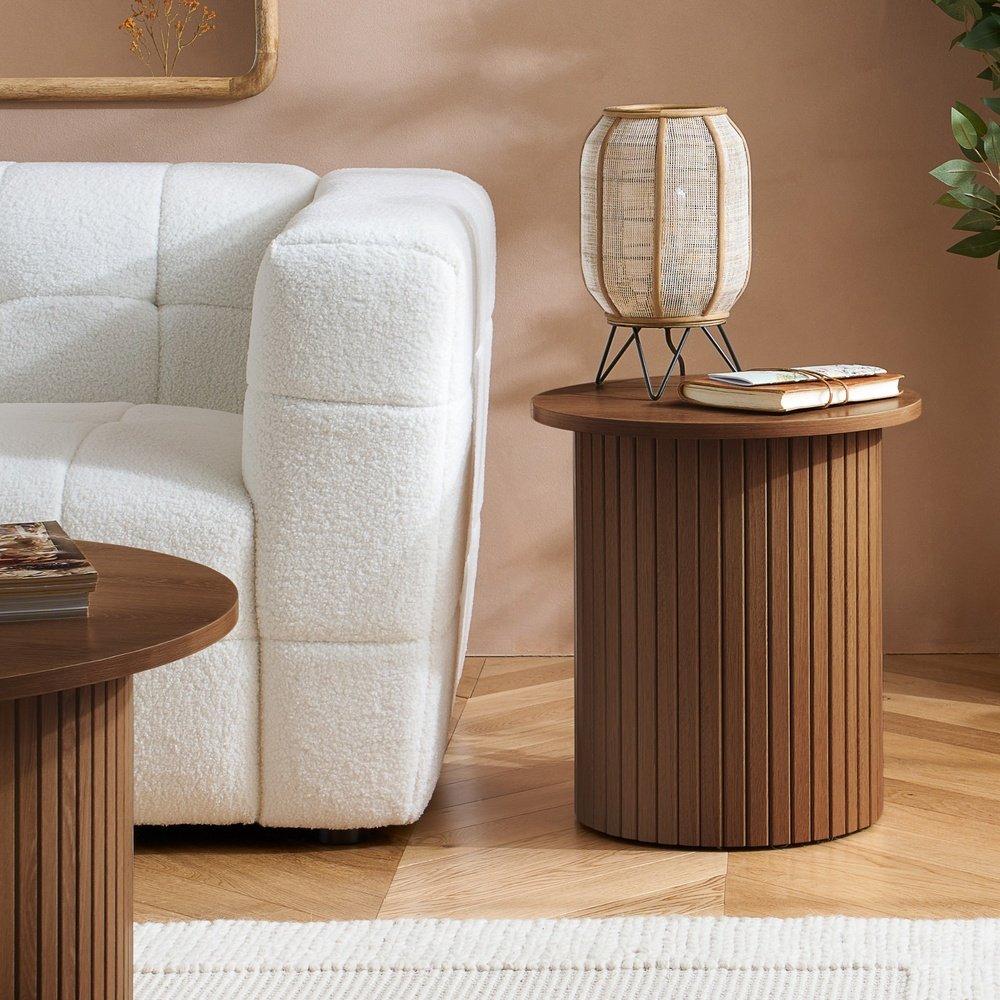 Brown - Birlea - Axel Fluted Side Table - 2